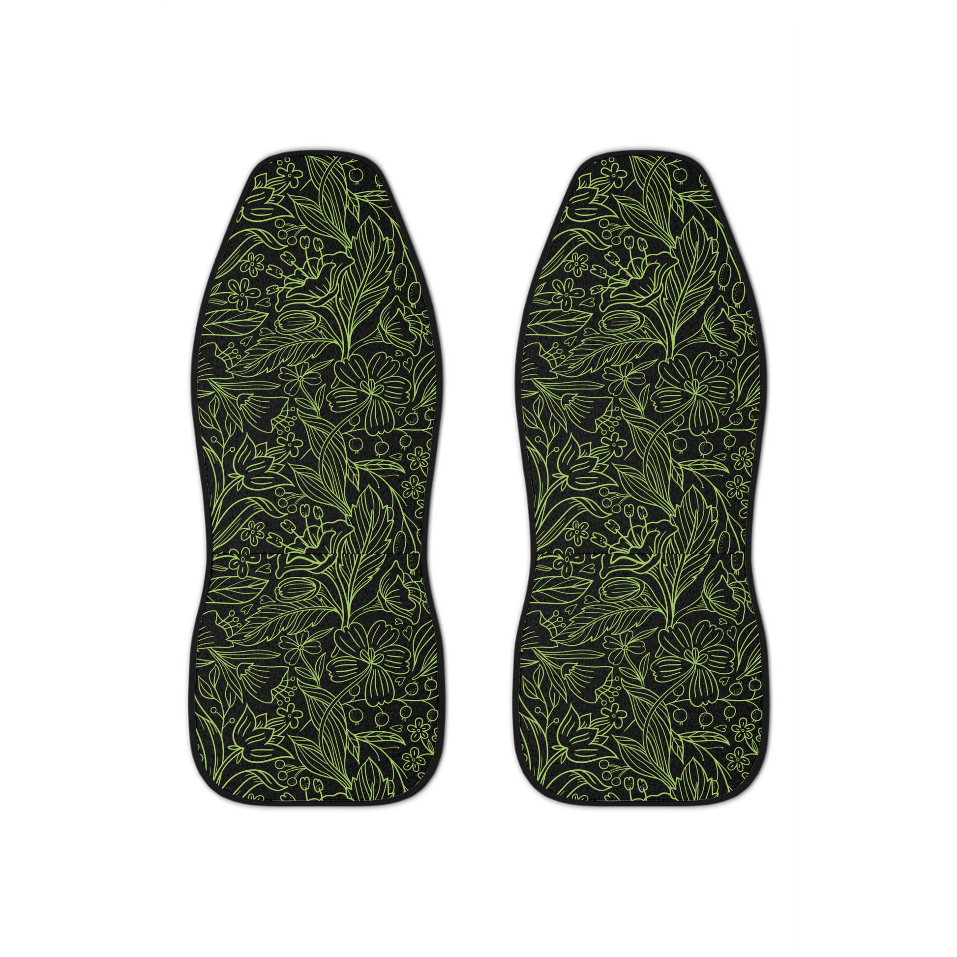 Green Floral Car Seat Cover