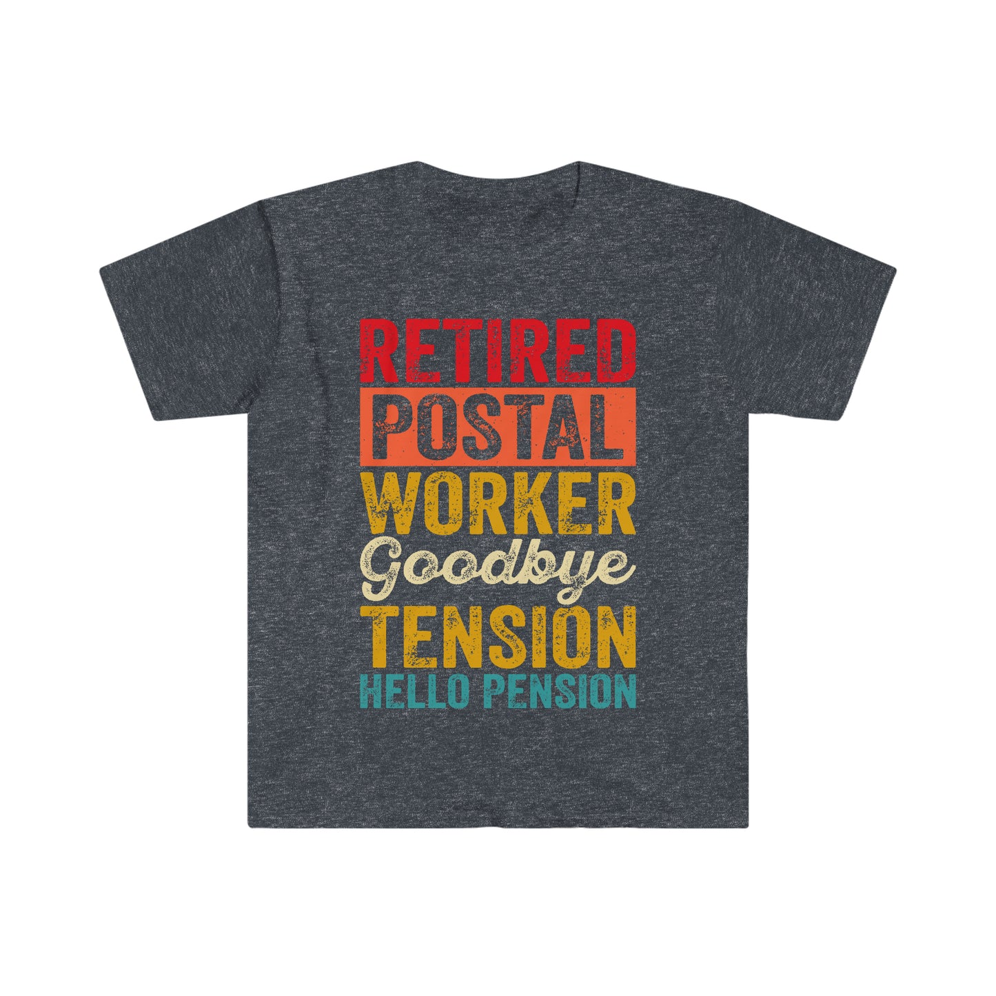 Goodbye Tension Hello Pension Retired Postal Worker Shirt