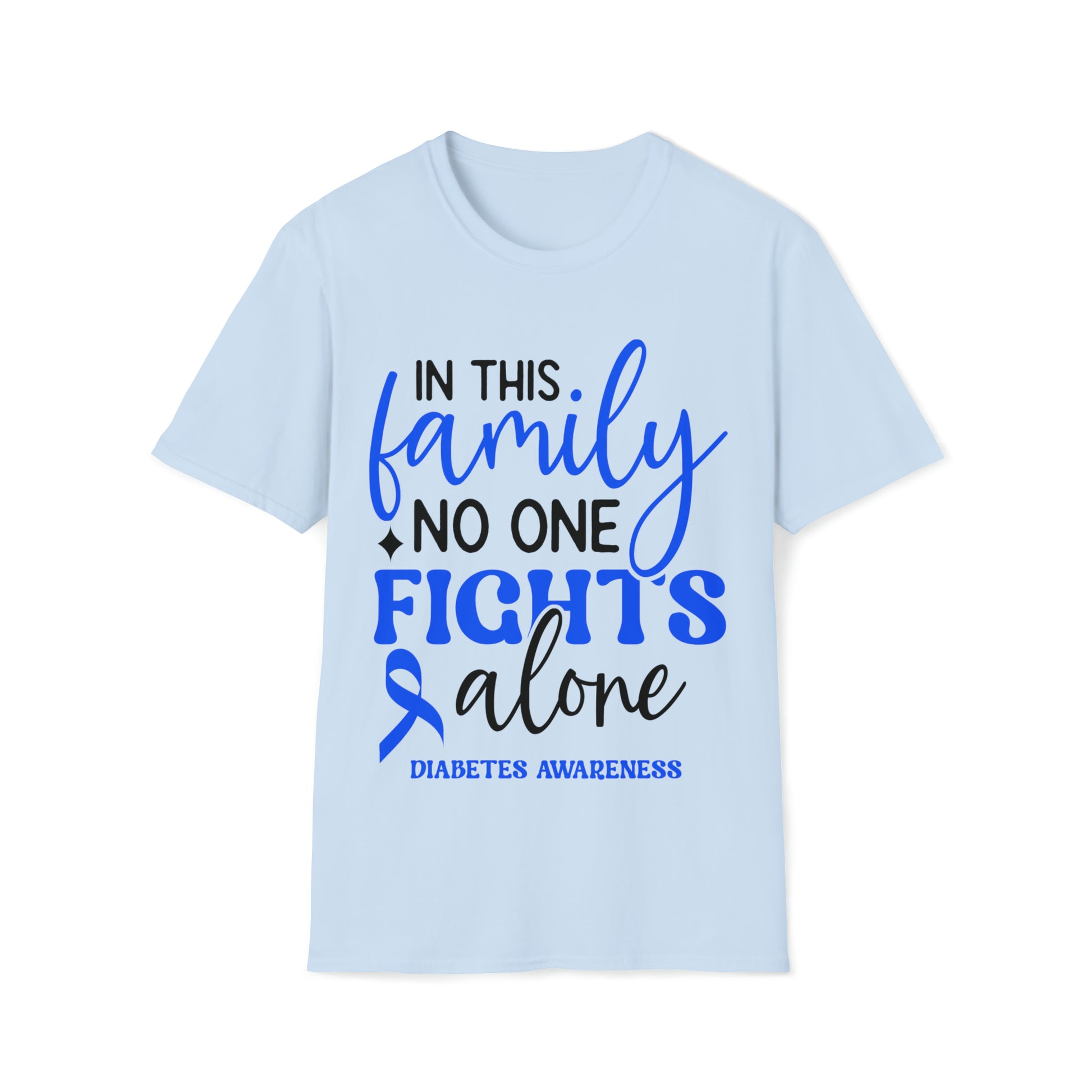 In this Family No One Fights Alone Diabetes Awareness Shirt