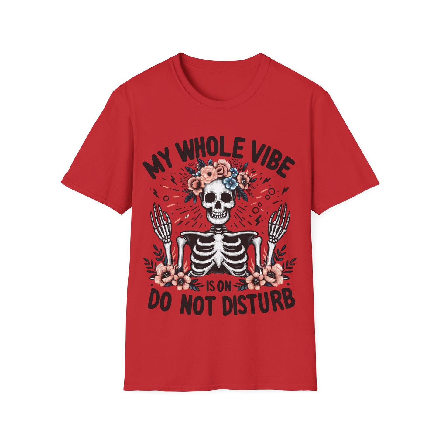 Do No Disturb Funny Skeleton T-Shirt
