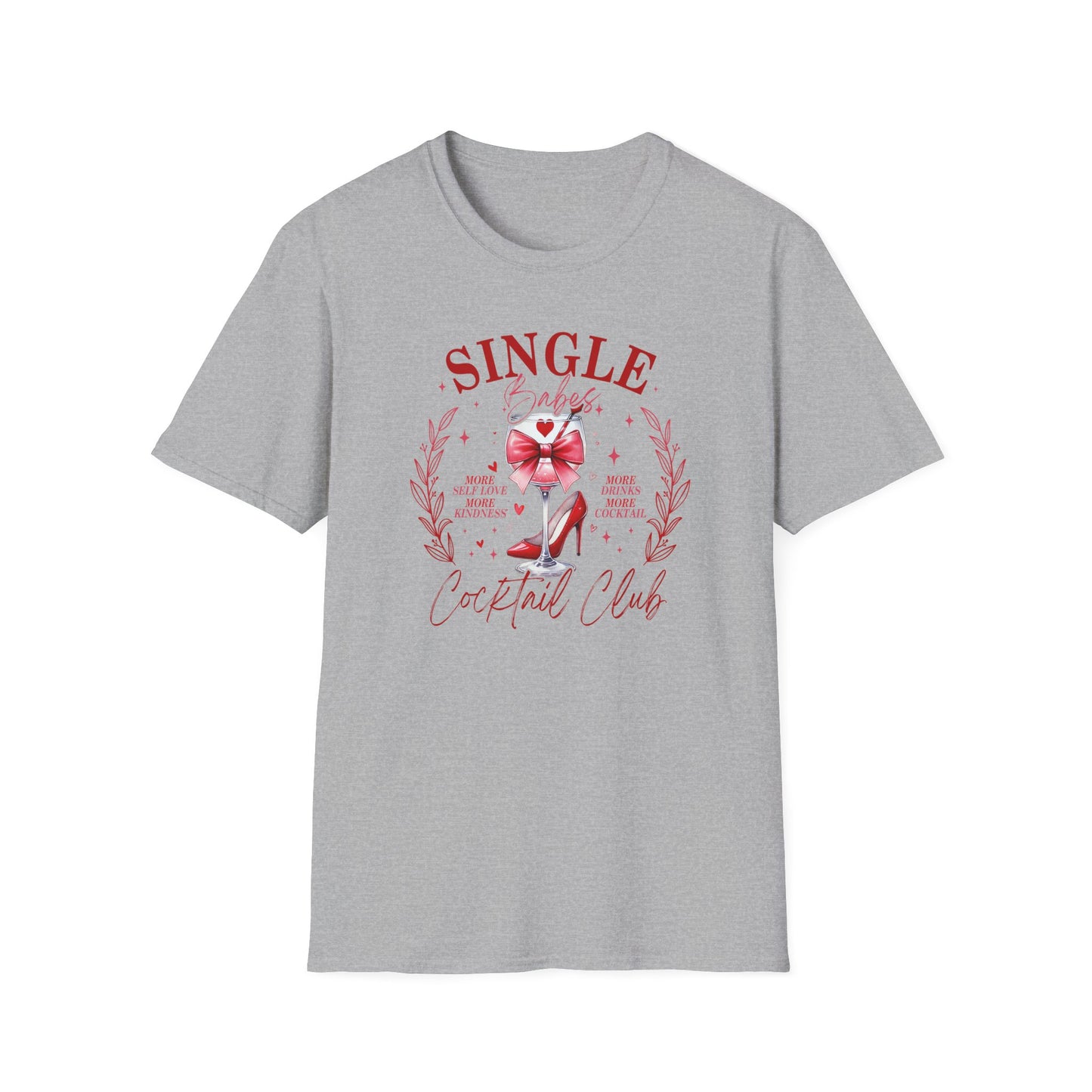 Single Babe's Cocktail Club Funny Valentine's Day Shirt