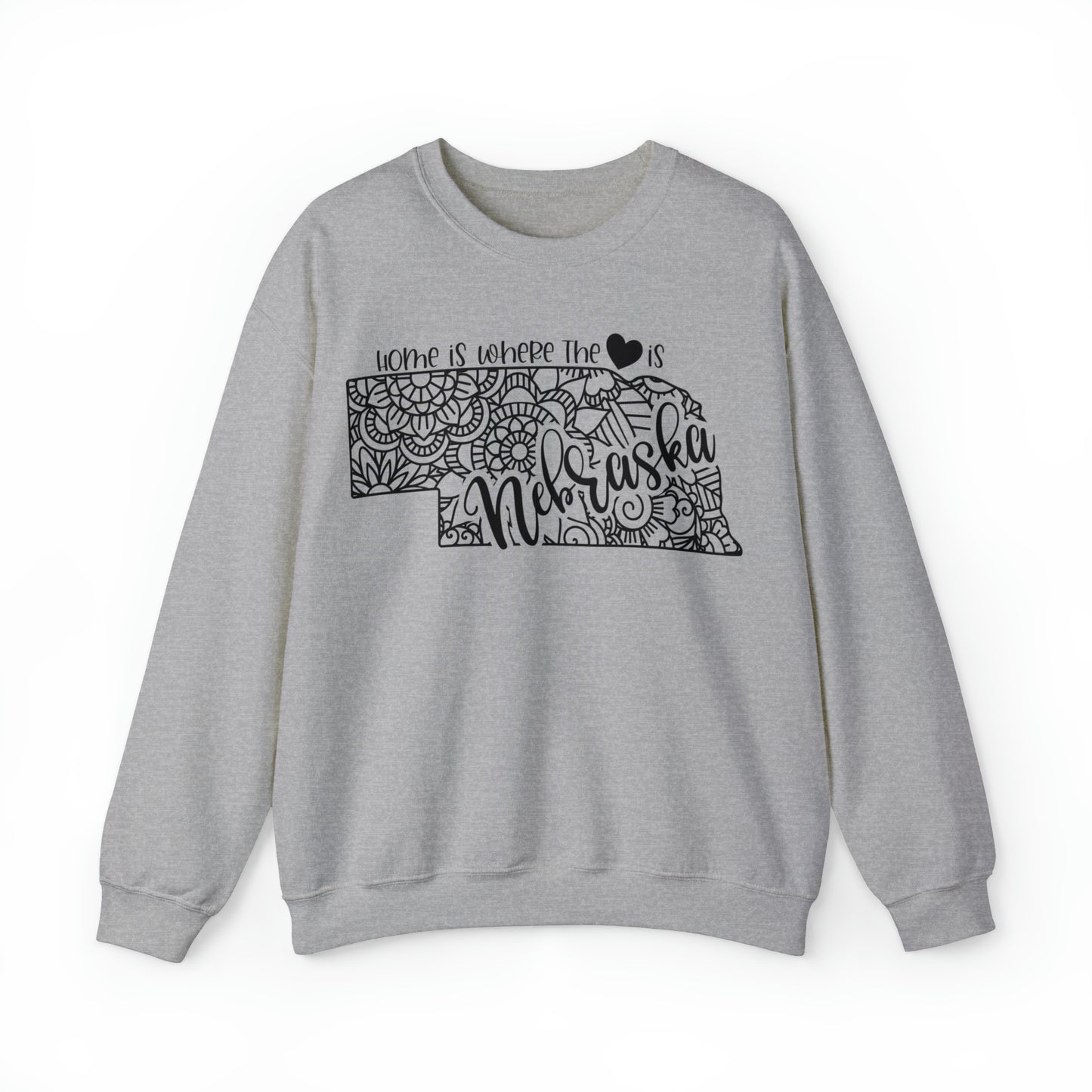 Home is Where the Heart is Nebraska Sweatshirt