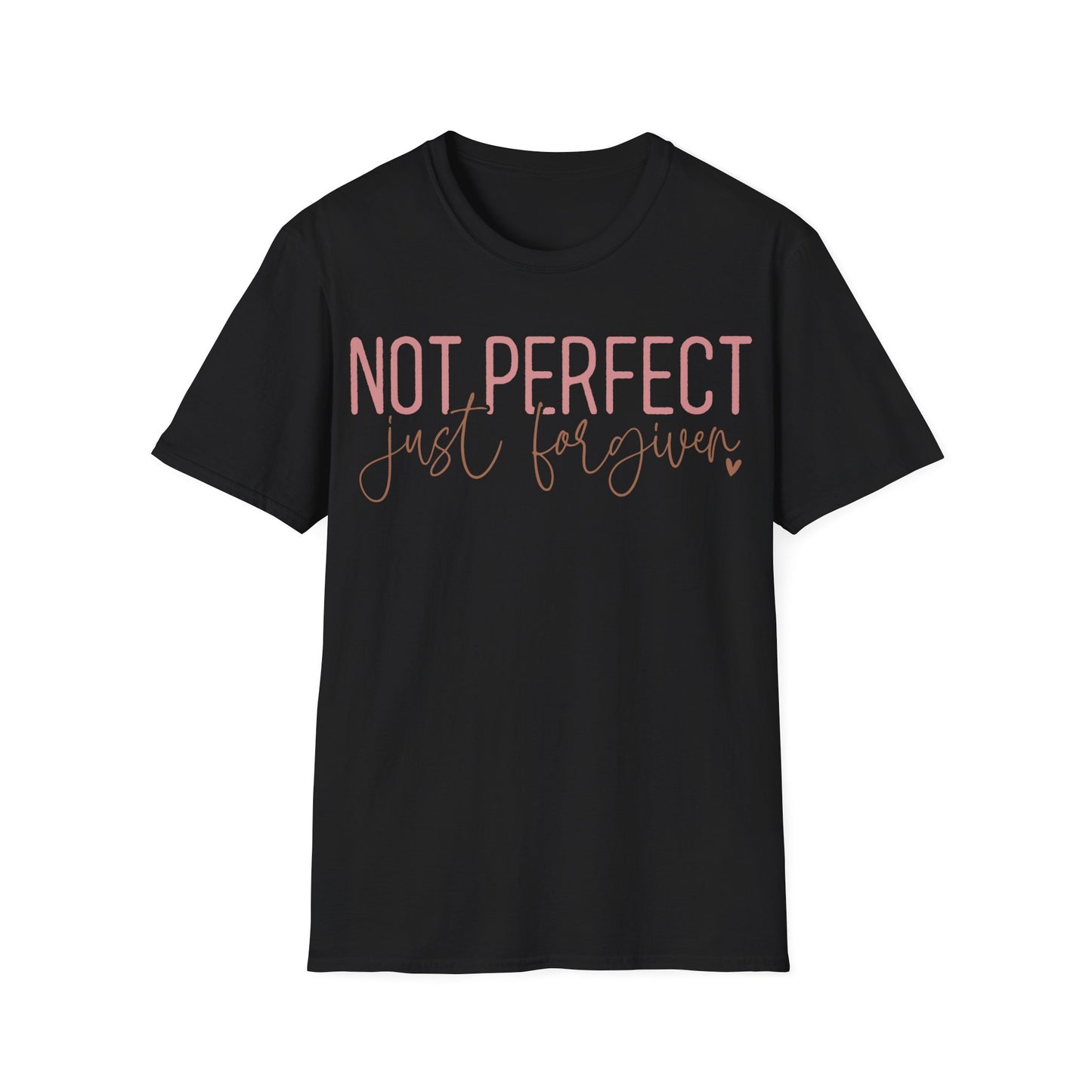 Not Perfect Just Forgiven Christian T-Shirt