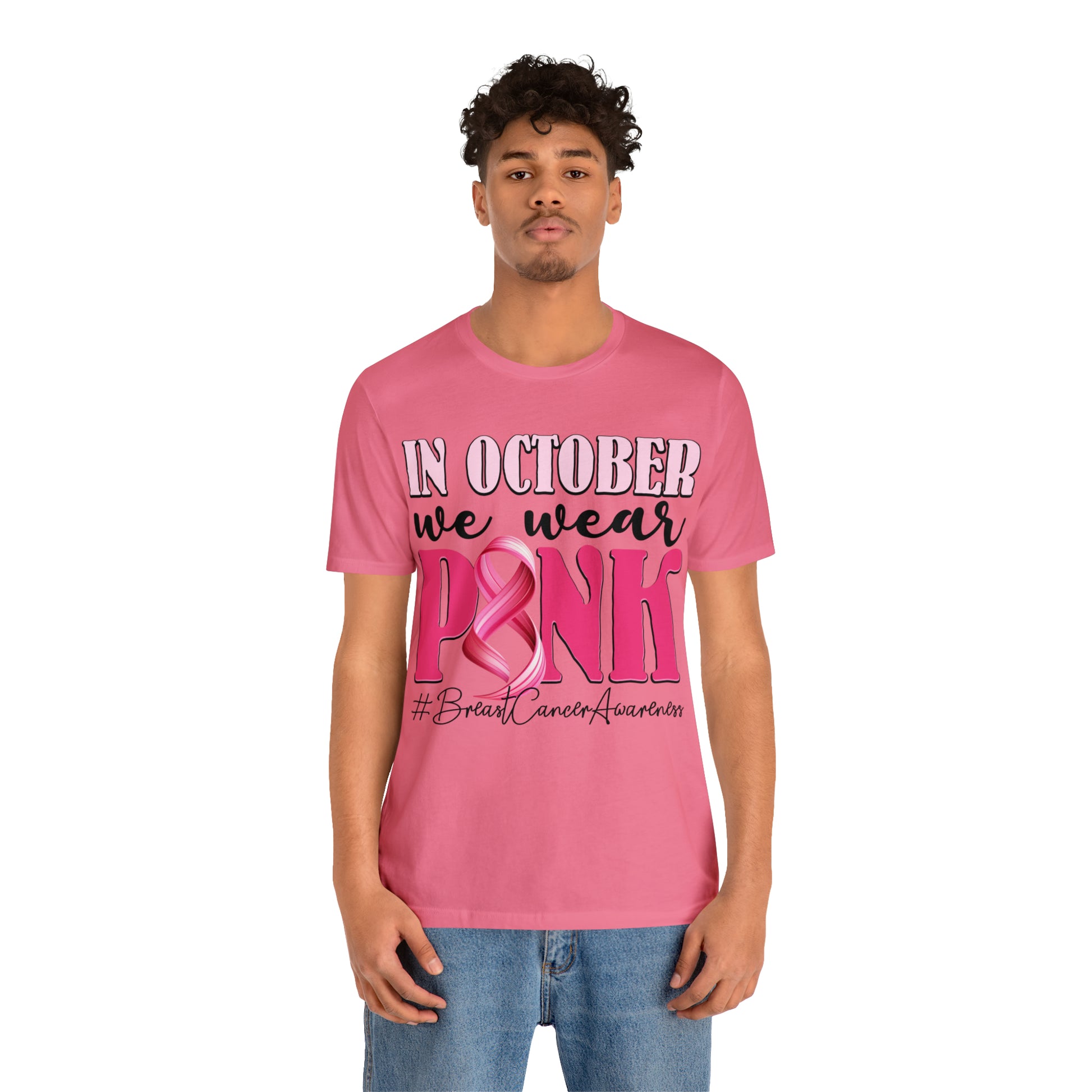 Copy of In October We Wear Pink Breast Cancer Awareness Shirt