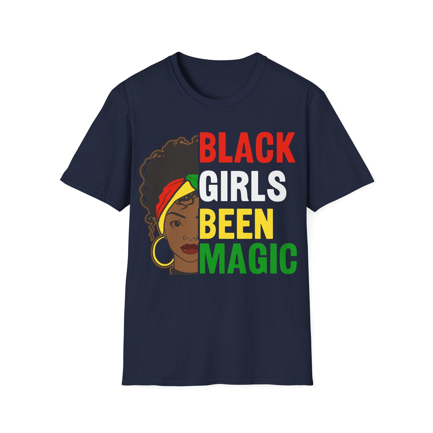 Black Girls Been Magic Unisex Softstyle T-Shirt – Celebrate Empowerment & Culture