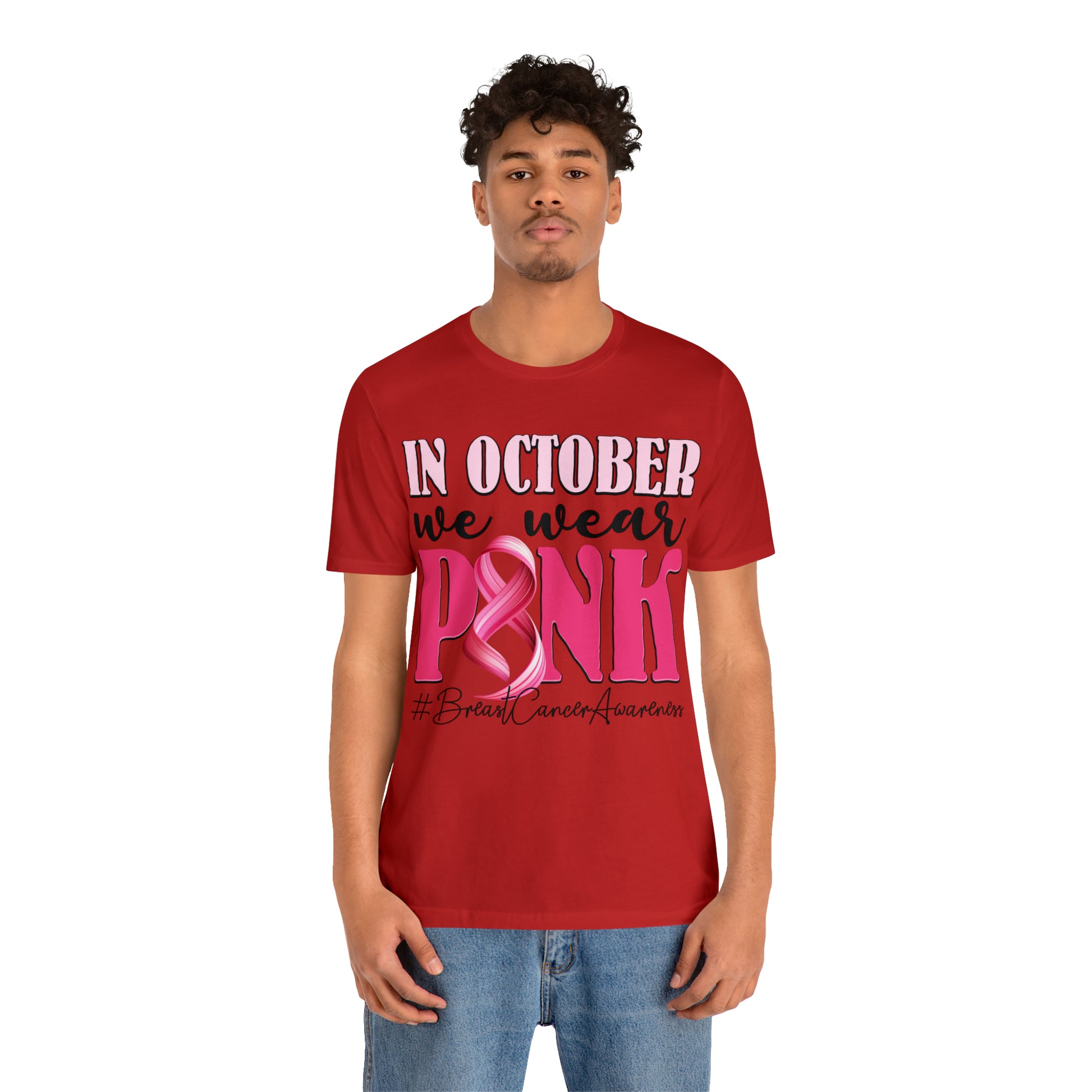 Copy of In October We Wear Pink Breast Cancer Awareness Shirt