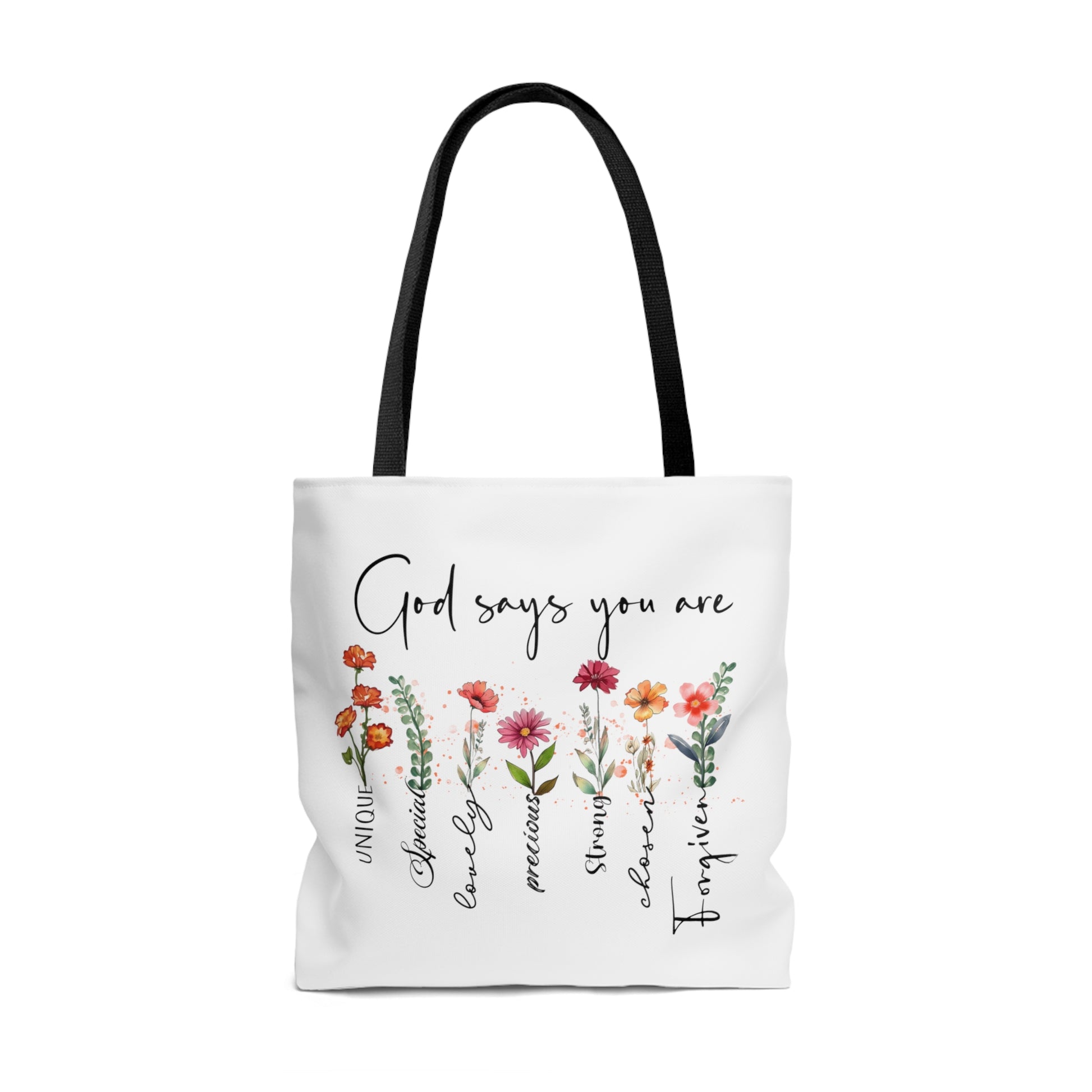 God Says You Are...Inspirational Christian Tote Bag