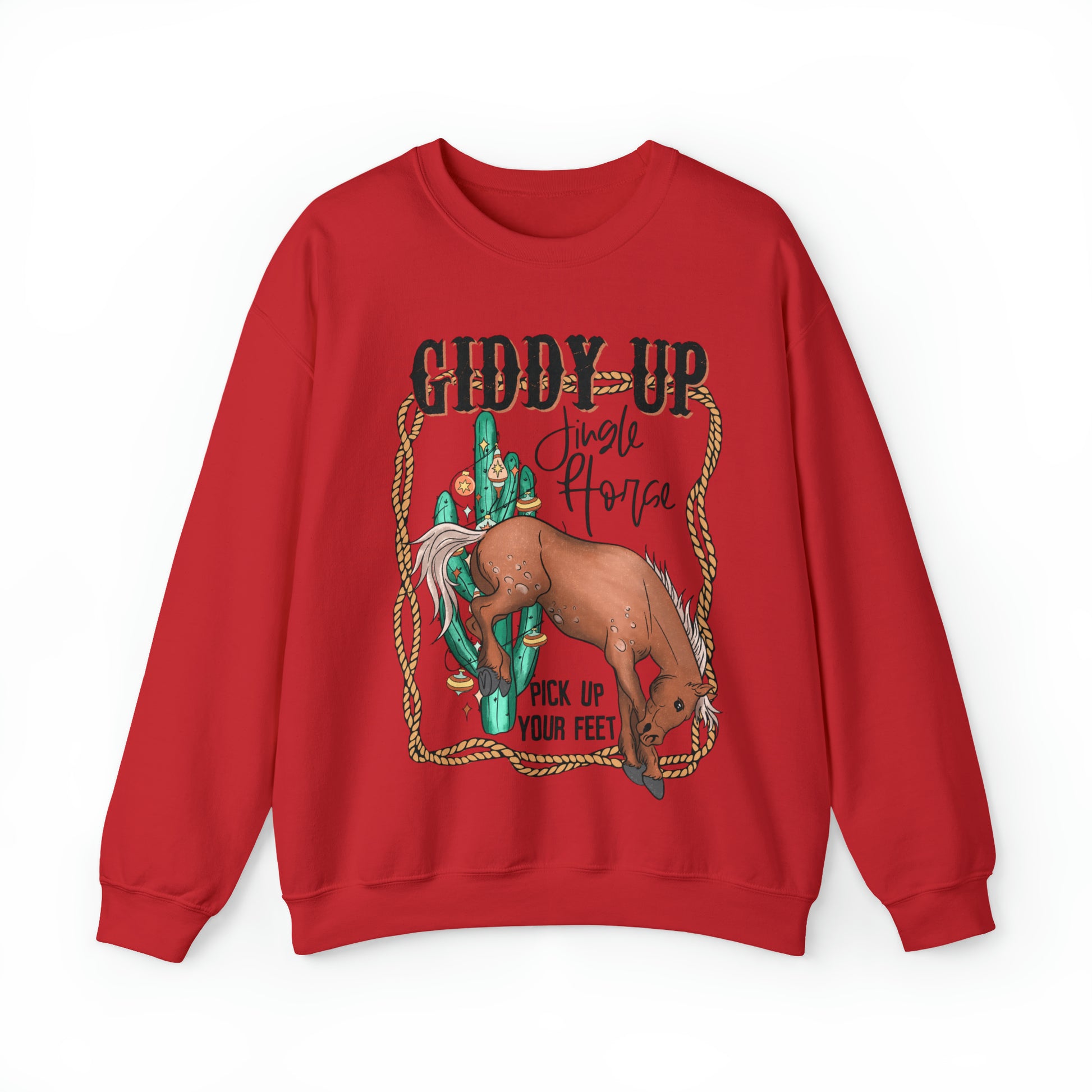 Giddy UP Western Themed Christmas Sweater