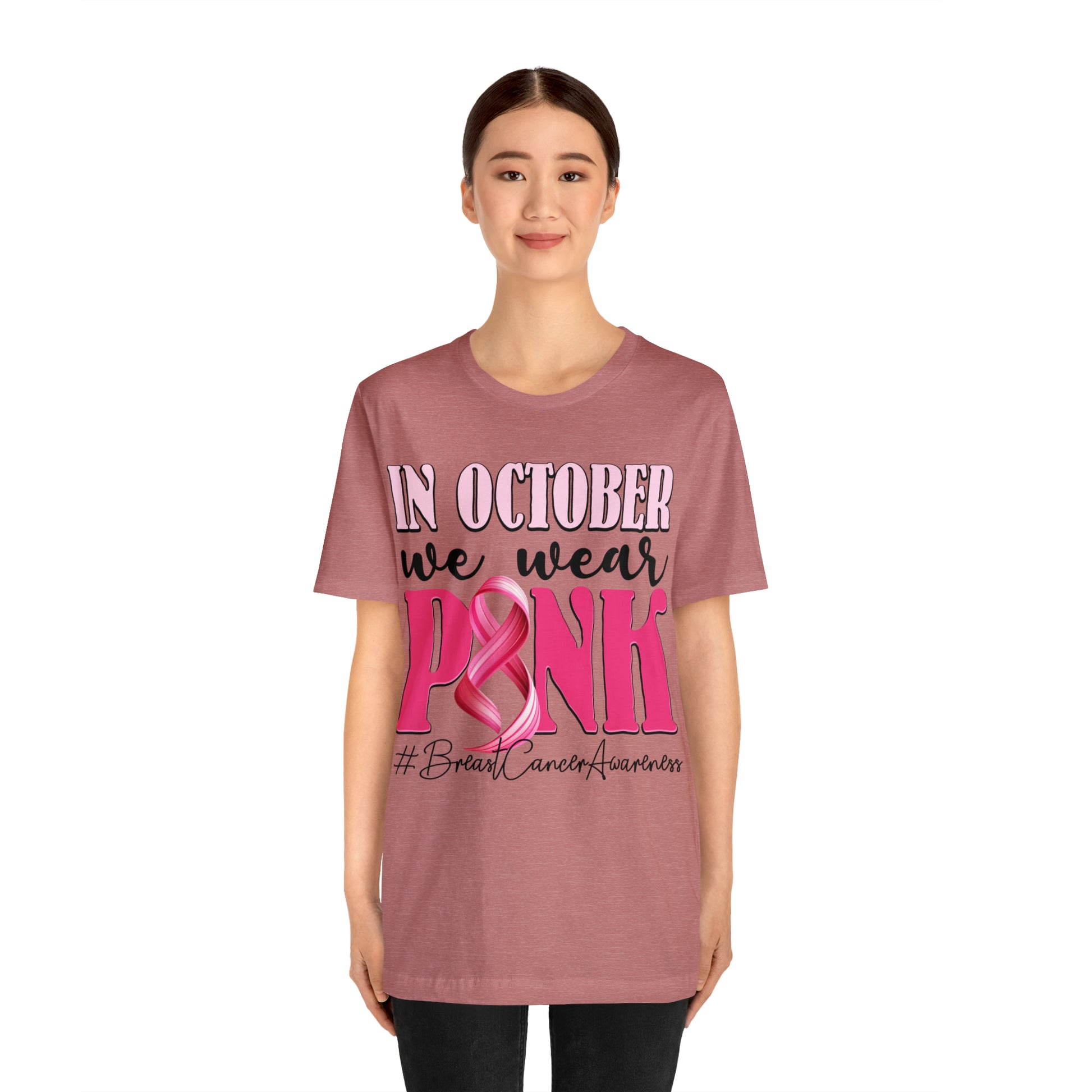 Copy of In October We Wear Pink Breast Cancer Awareness Shirt