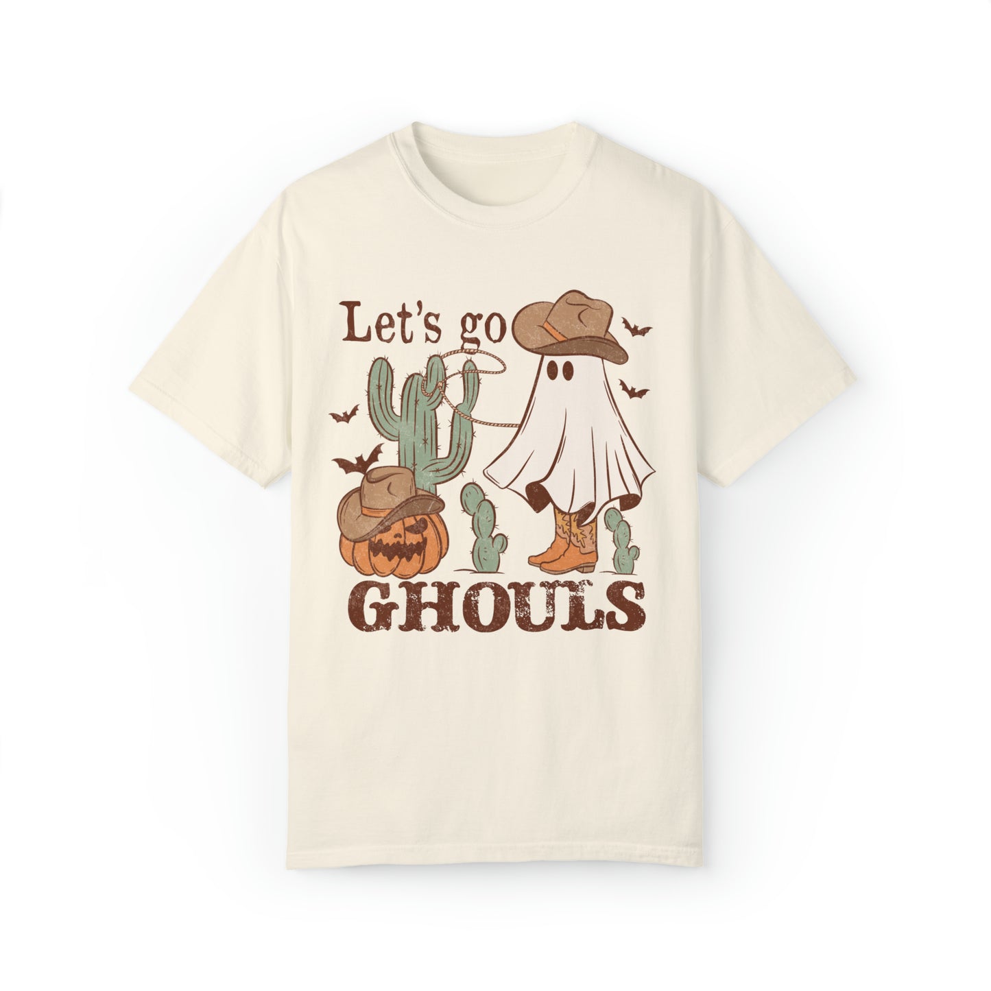 Let's Go Ghouls Comfort Colors Western Halloween Shirt