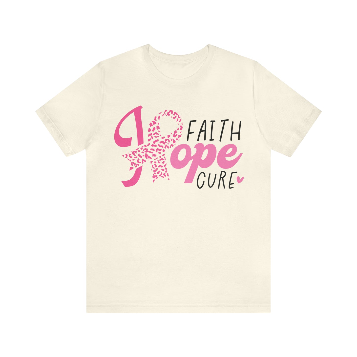 Hope Faith Cure Breast Cancer Awareness Shirt