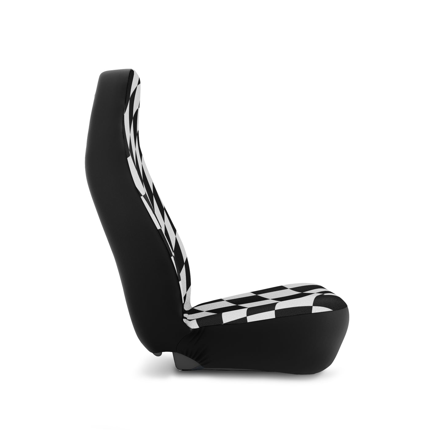 Black and White Abstract Car Seat Cover