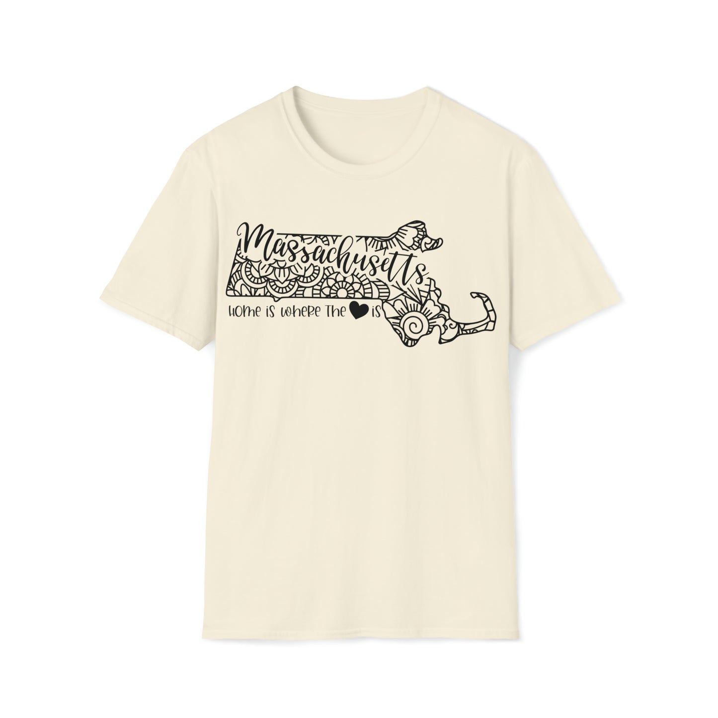 Massachusetts is Where the Heart is T-Shirt