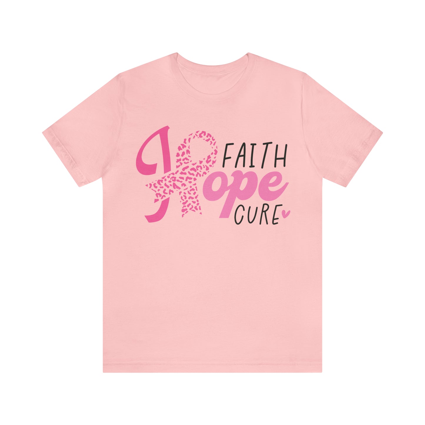 Hope Faith Cure Breast Cancer Awareness Shirt