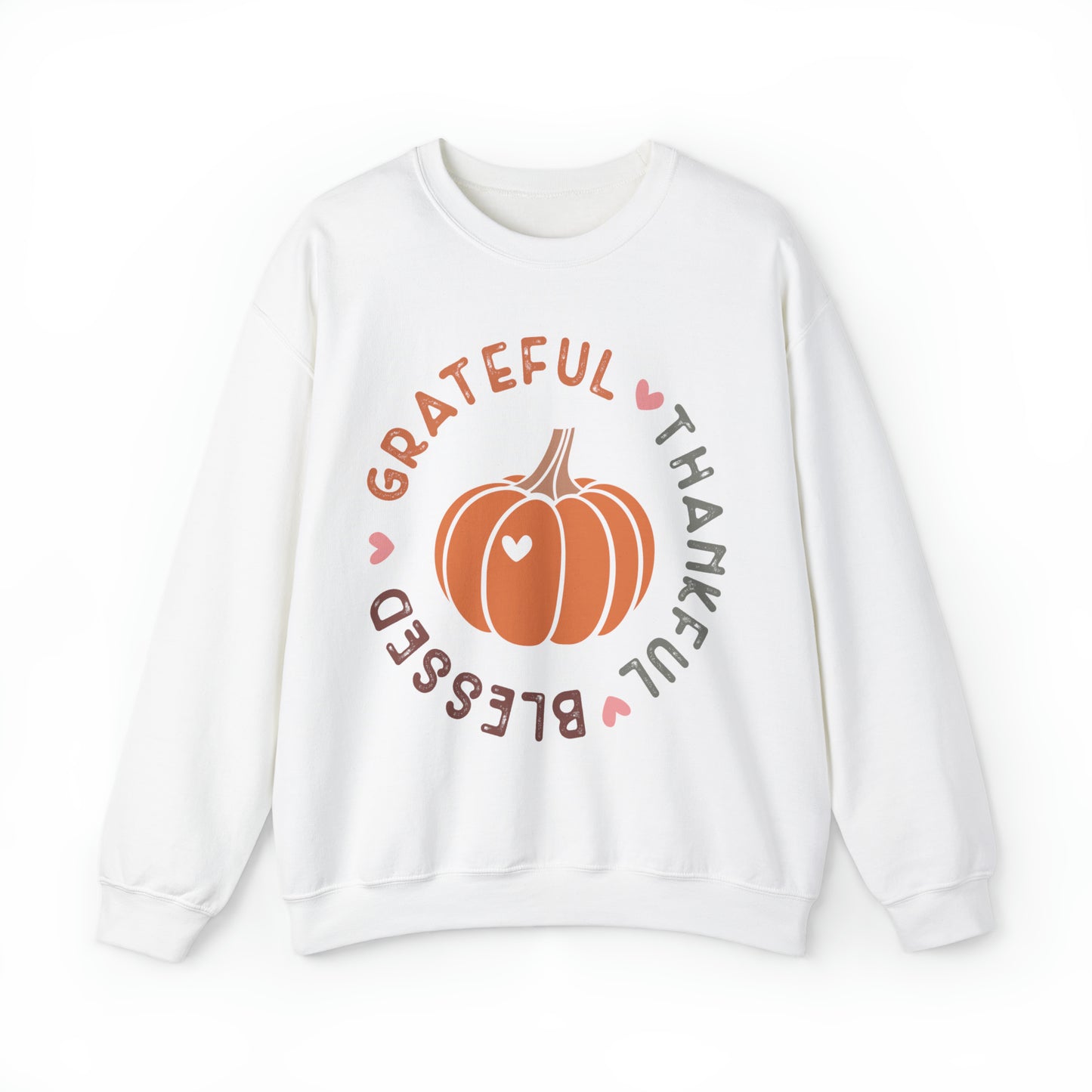 Grateful Thankful Blessed Sweatshirt, Thanksgiving Sweater