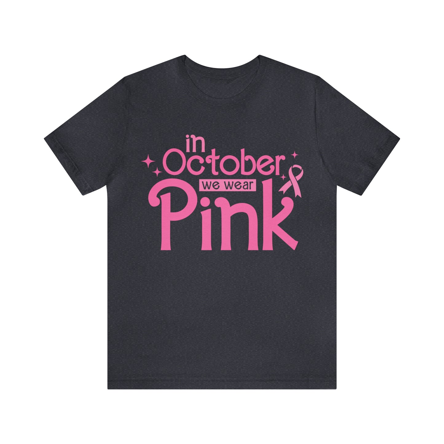 In October We Wear Pink Cancer Breast Cancer Shirt