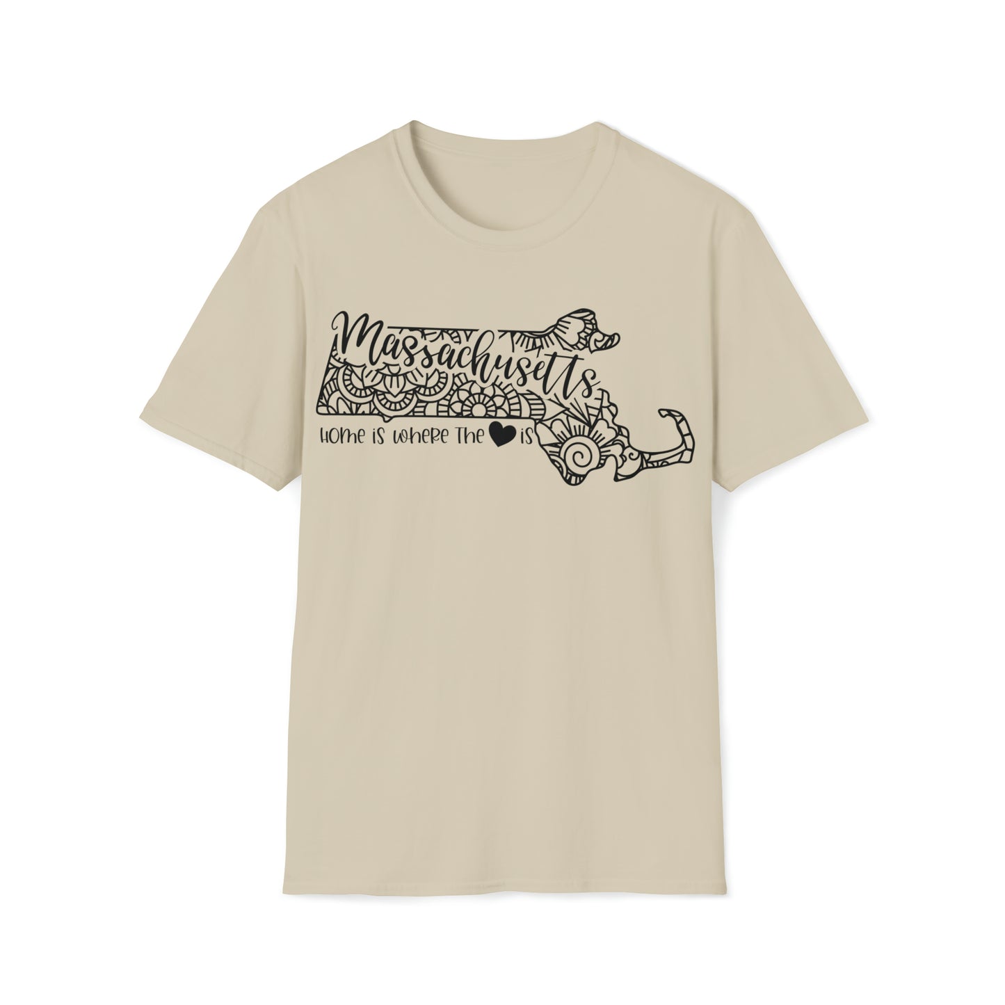 Massachusetts is Where the Heart is T-Shirt