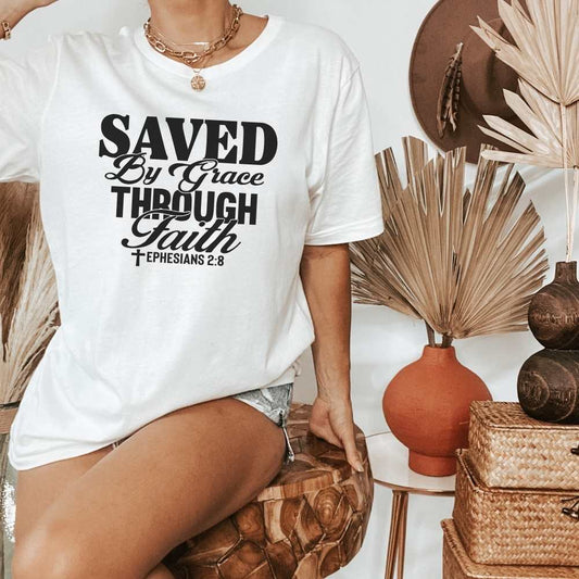 Saved By Grace Christian Shirt