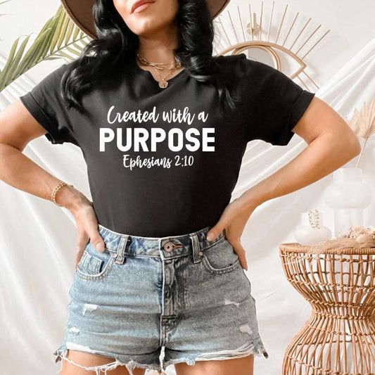 Created with a Purpose Christian Shirt