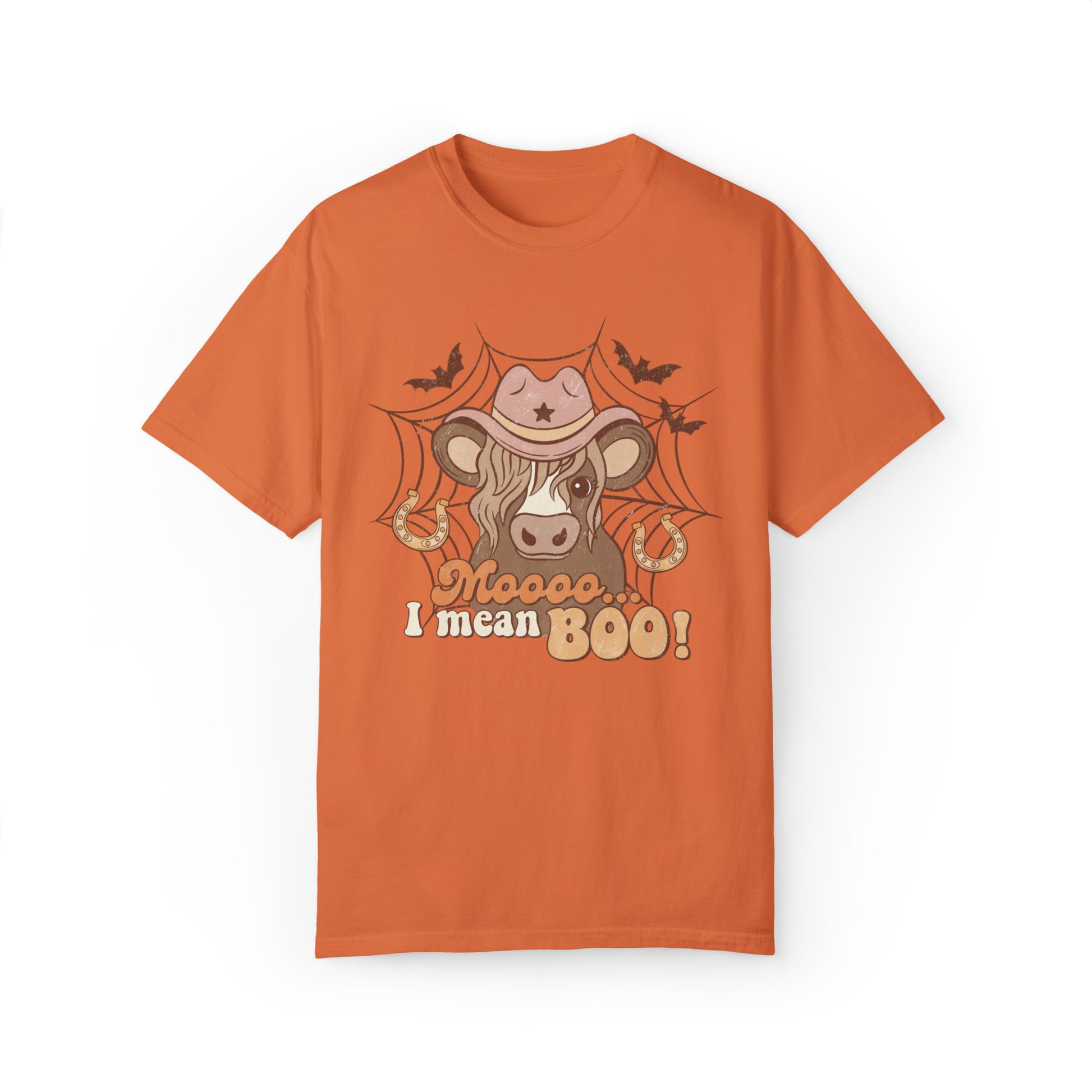 Moo, I mean Boo...Funny Cow Ghost Halloween Comfort Colors Shirt
