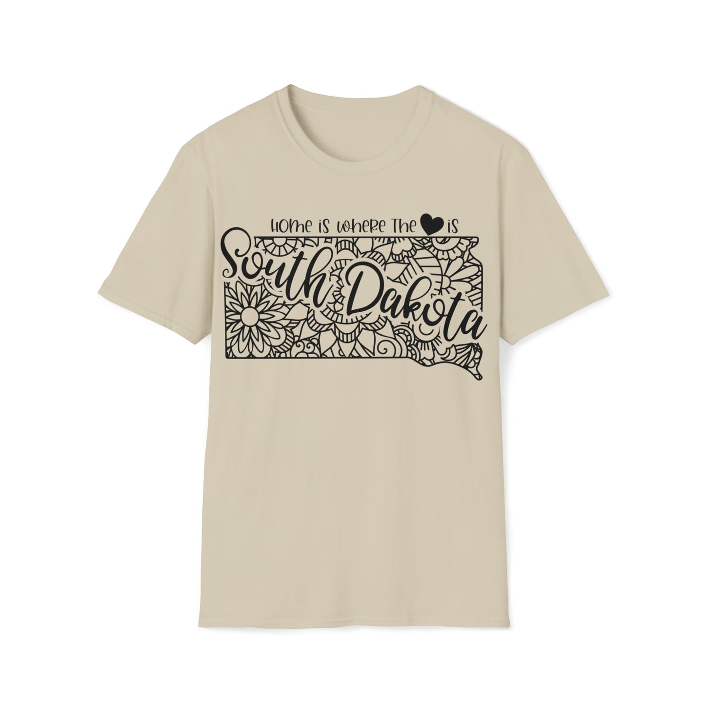 Home is Where the Heart is South Dakota T-Shirt