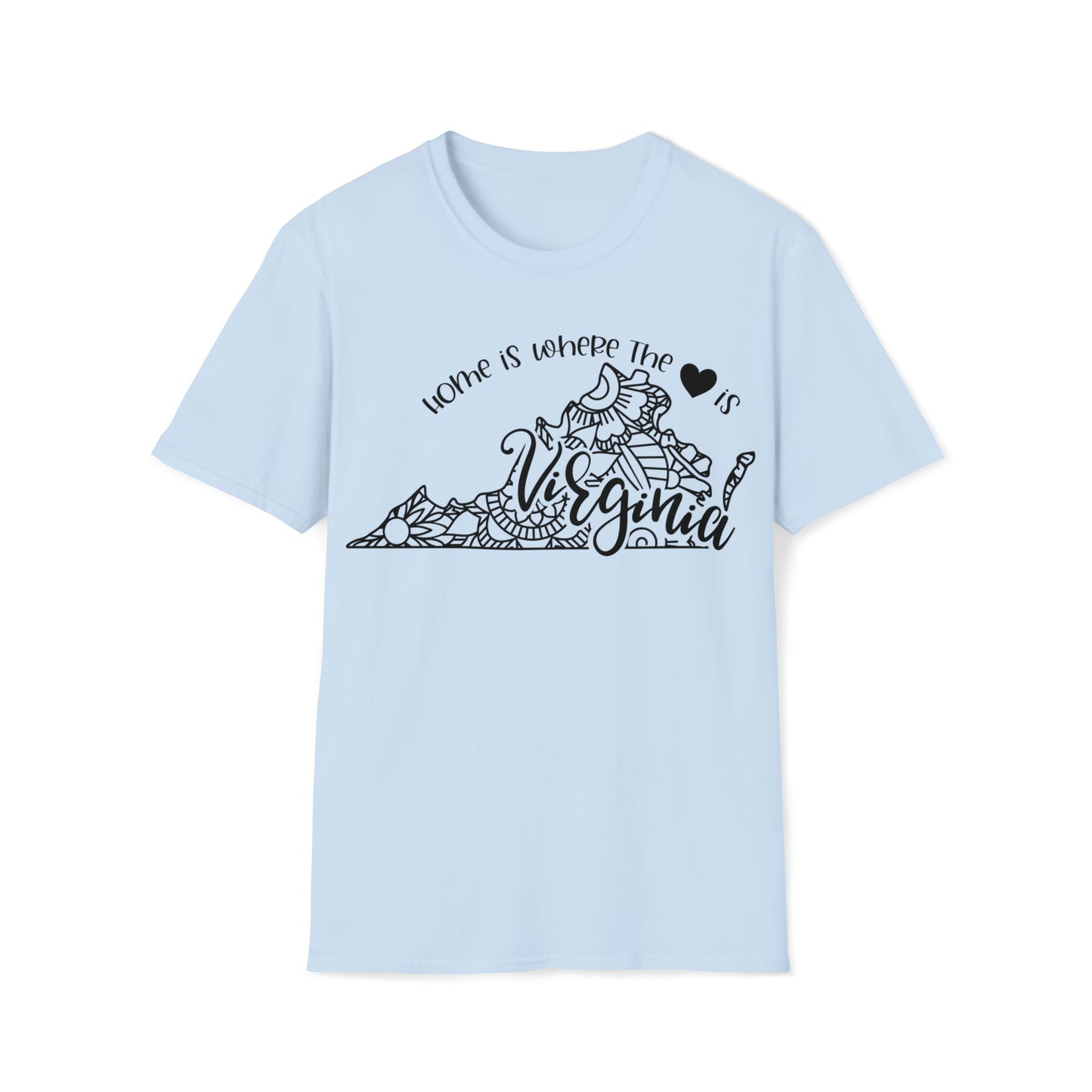 Home is Where the Heart is Virginia T-Shirt