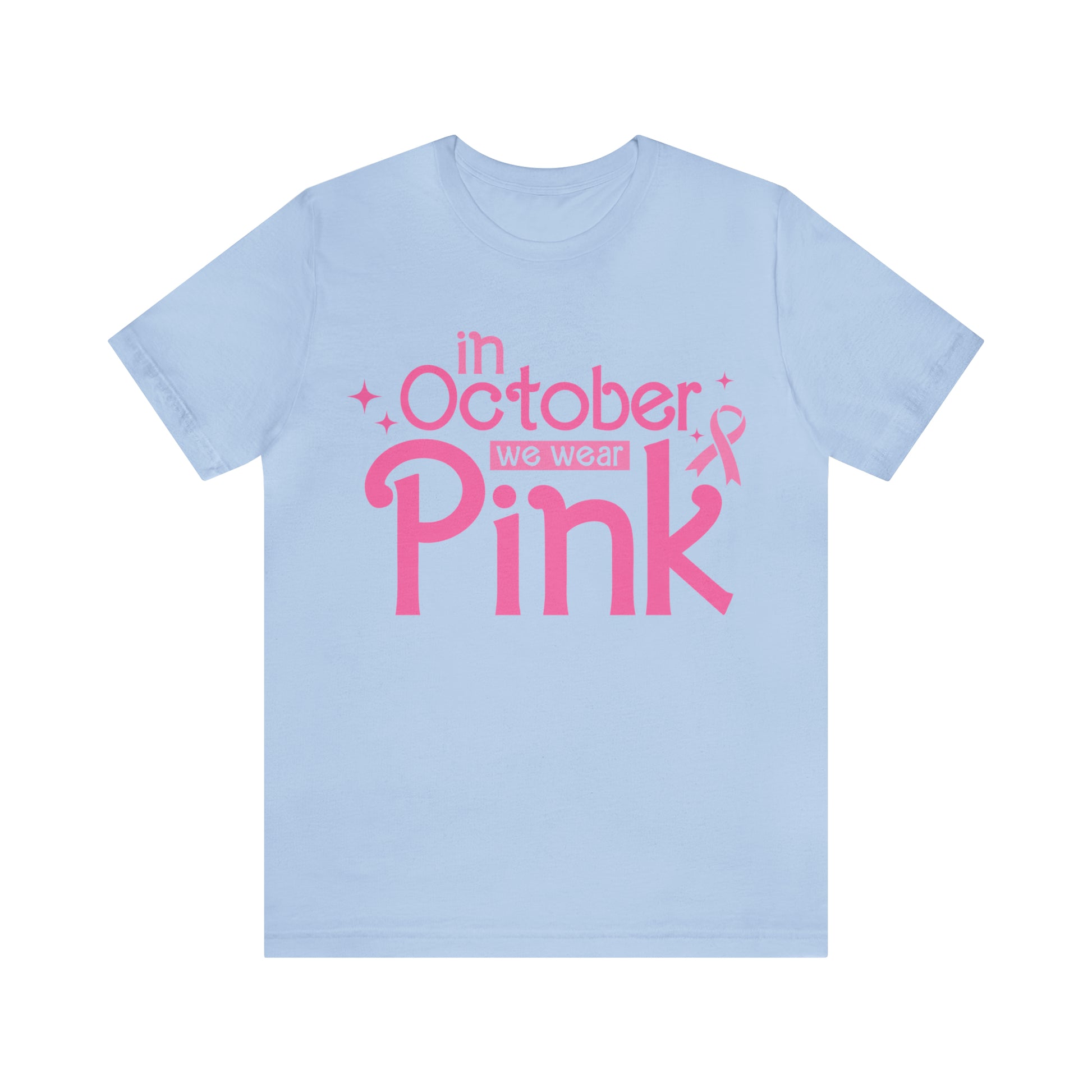 In October We Wear Pink Cancer Breast Cancer Shirt