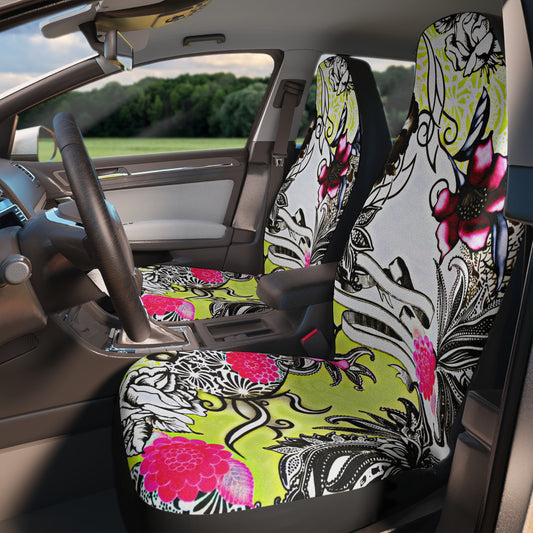 Colorful Floral Car Seat Cover