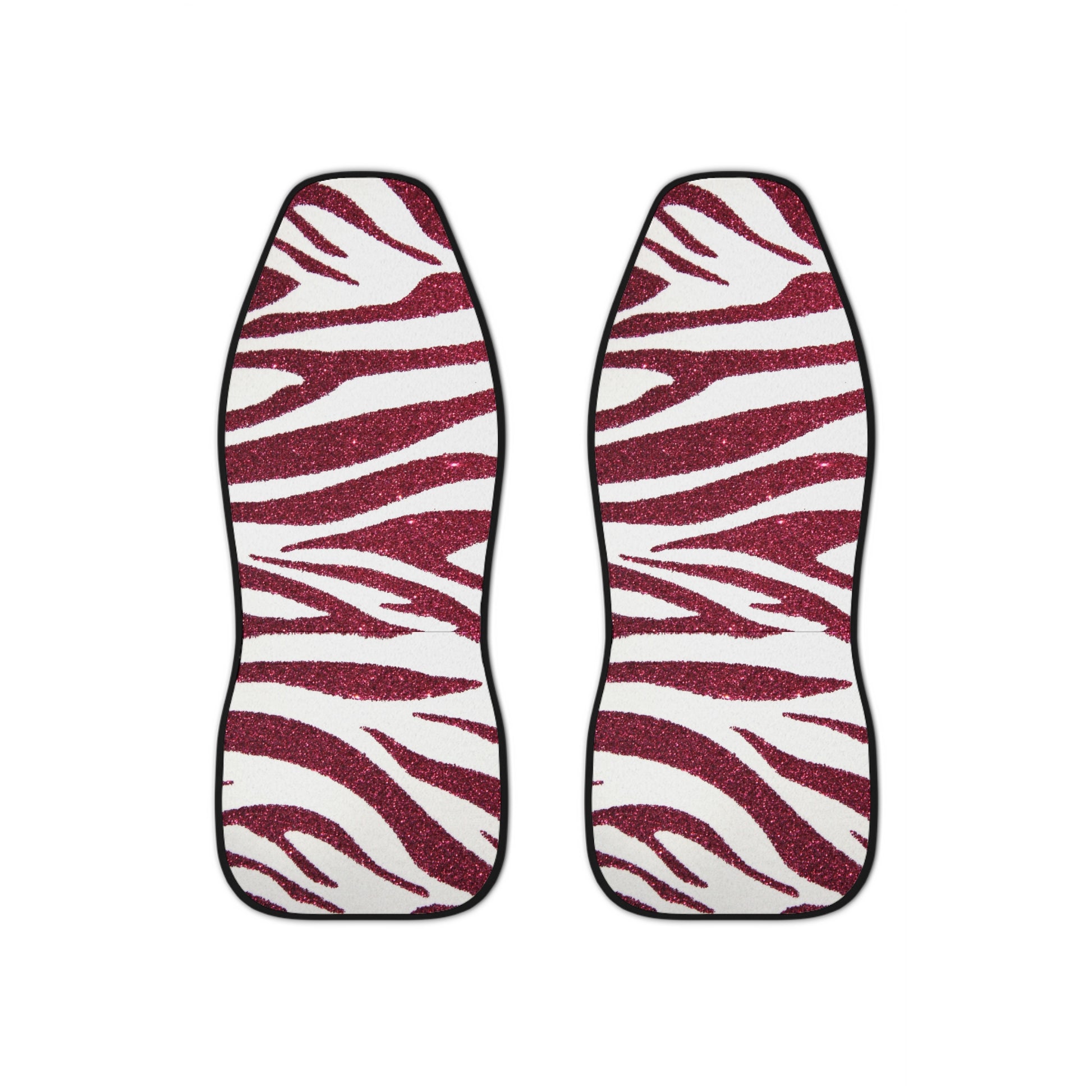 Red Zebra Car Seat Cover