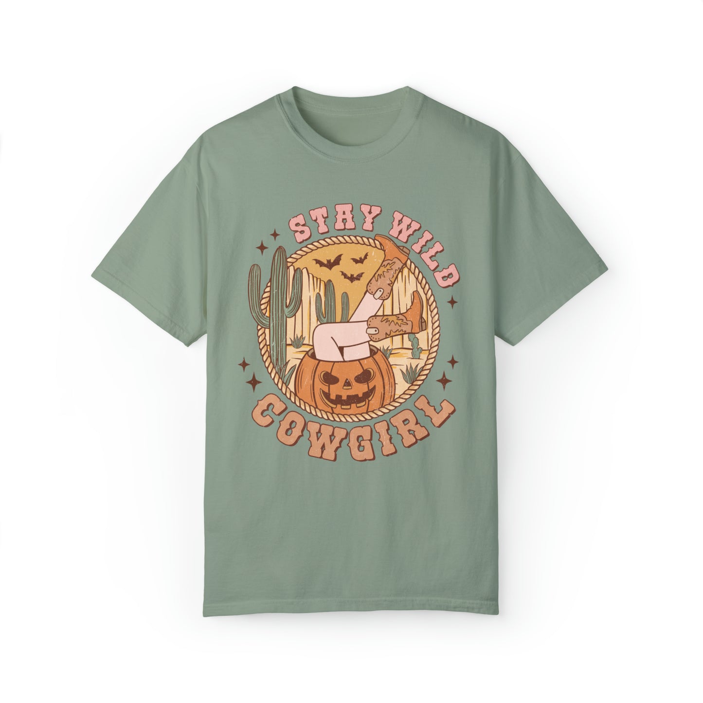Comfort Colors Stay Wild Cowgirl Western Halloween Shirt