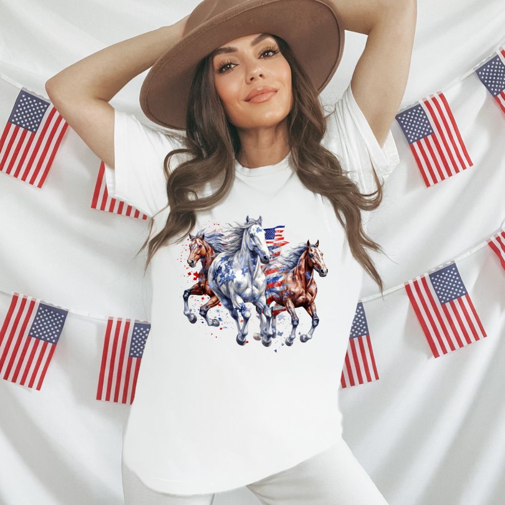 Patriotic Horse Shirt for Horse Lovers