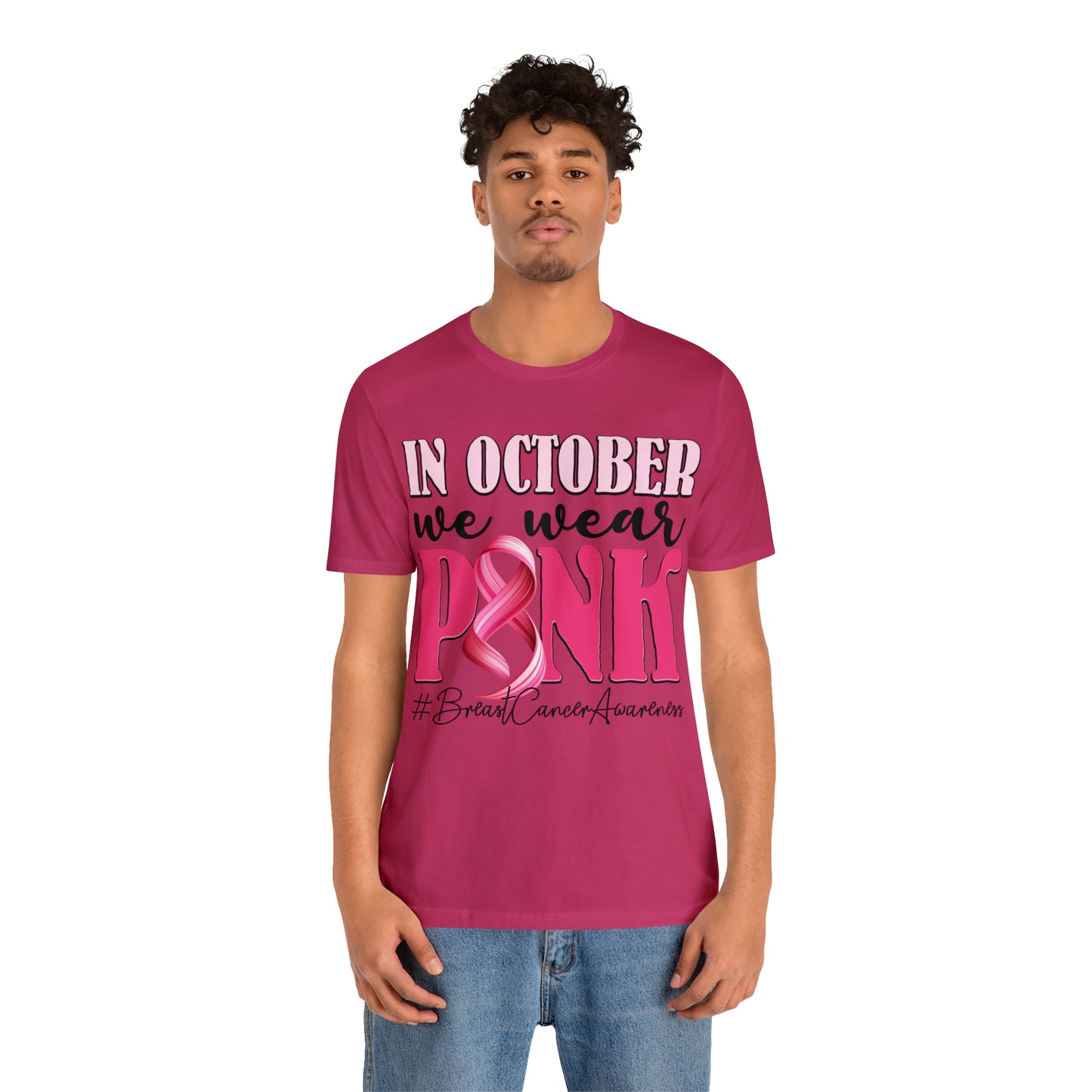 Copy of In October We Wear Pink Breast Cancer Awareness Shirt