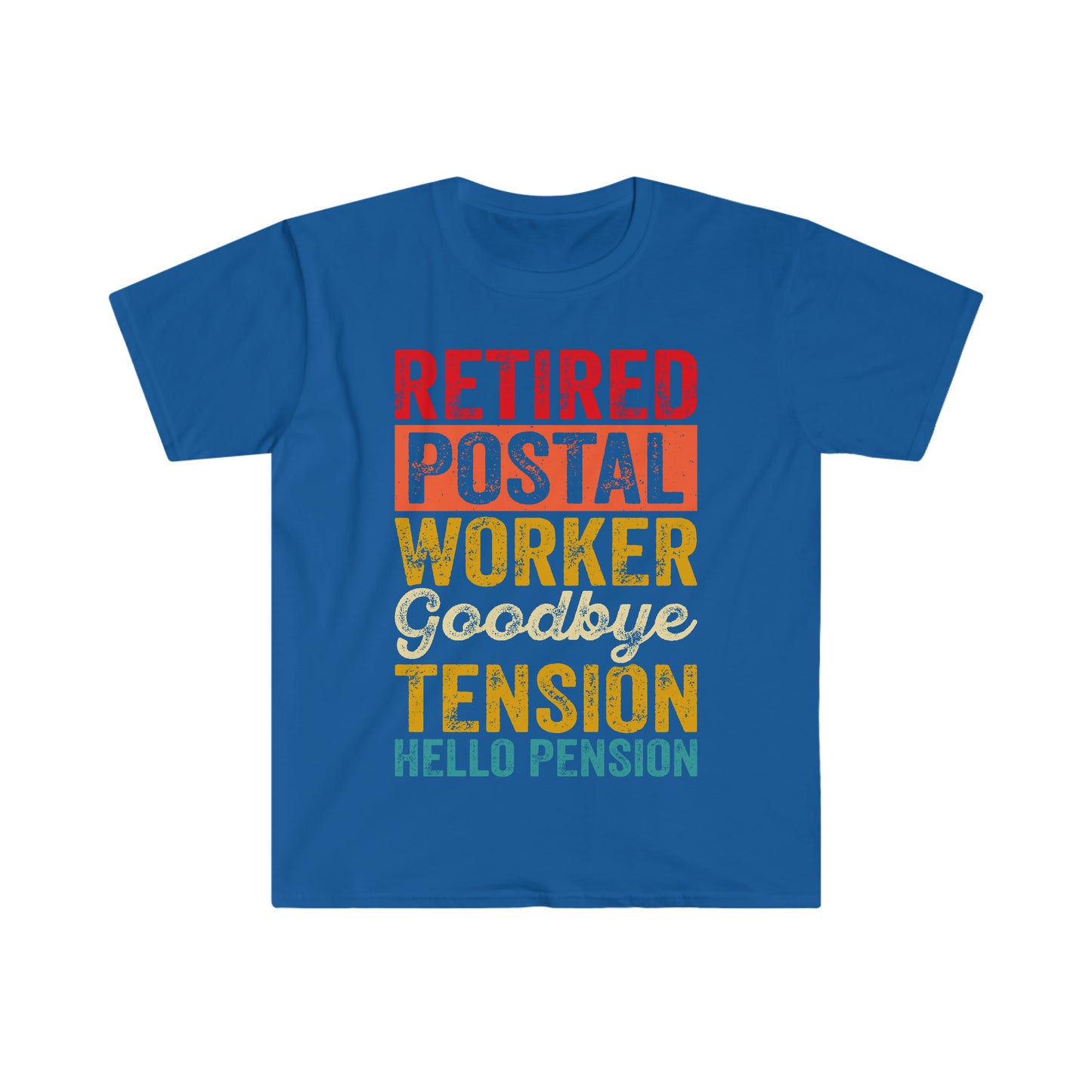 Goodbye Tension Hello Pension Retired Postal Worker Shirt