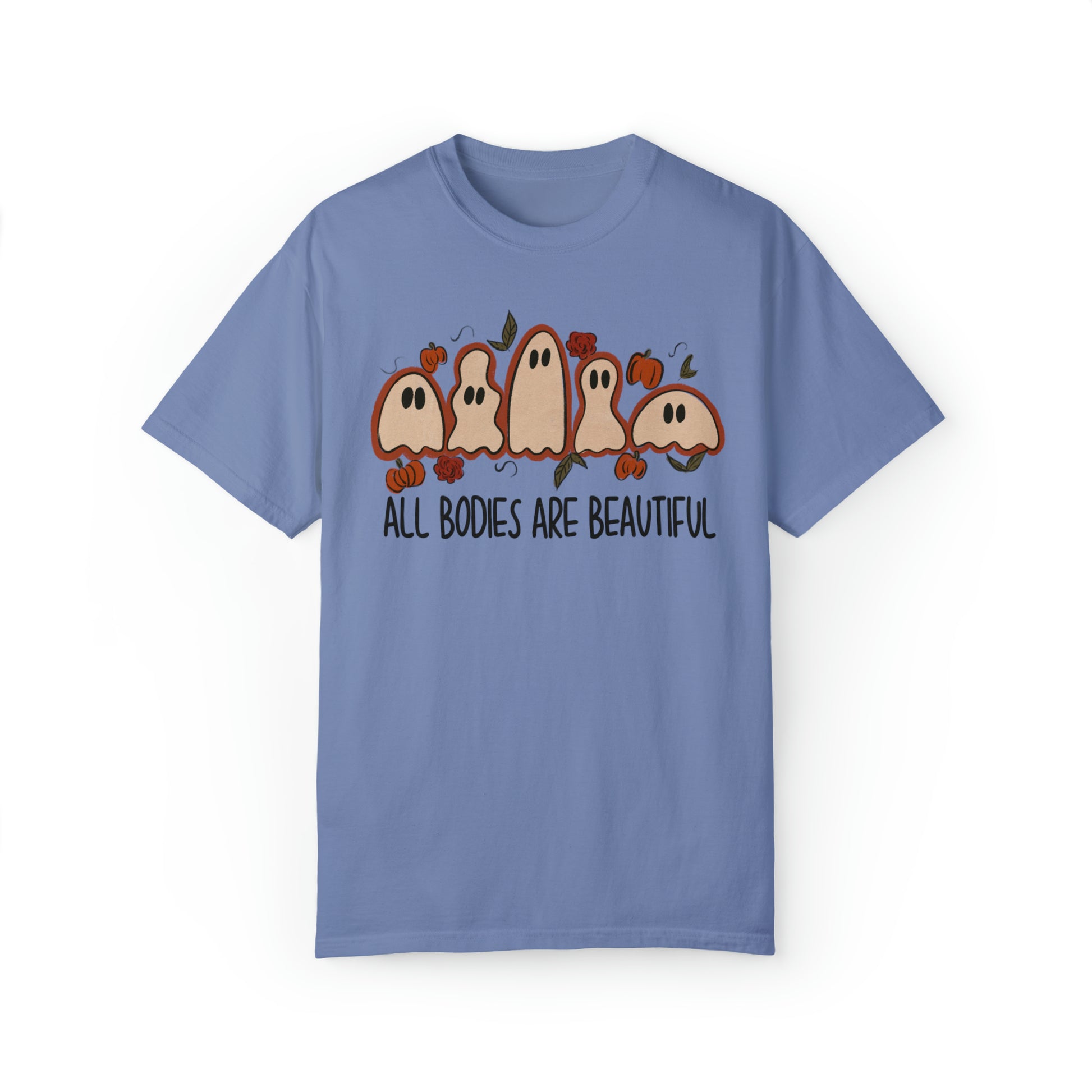 All Bodies are Beautiful Comfort Colors Halloween Ghost Shirt