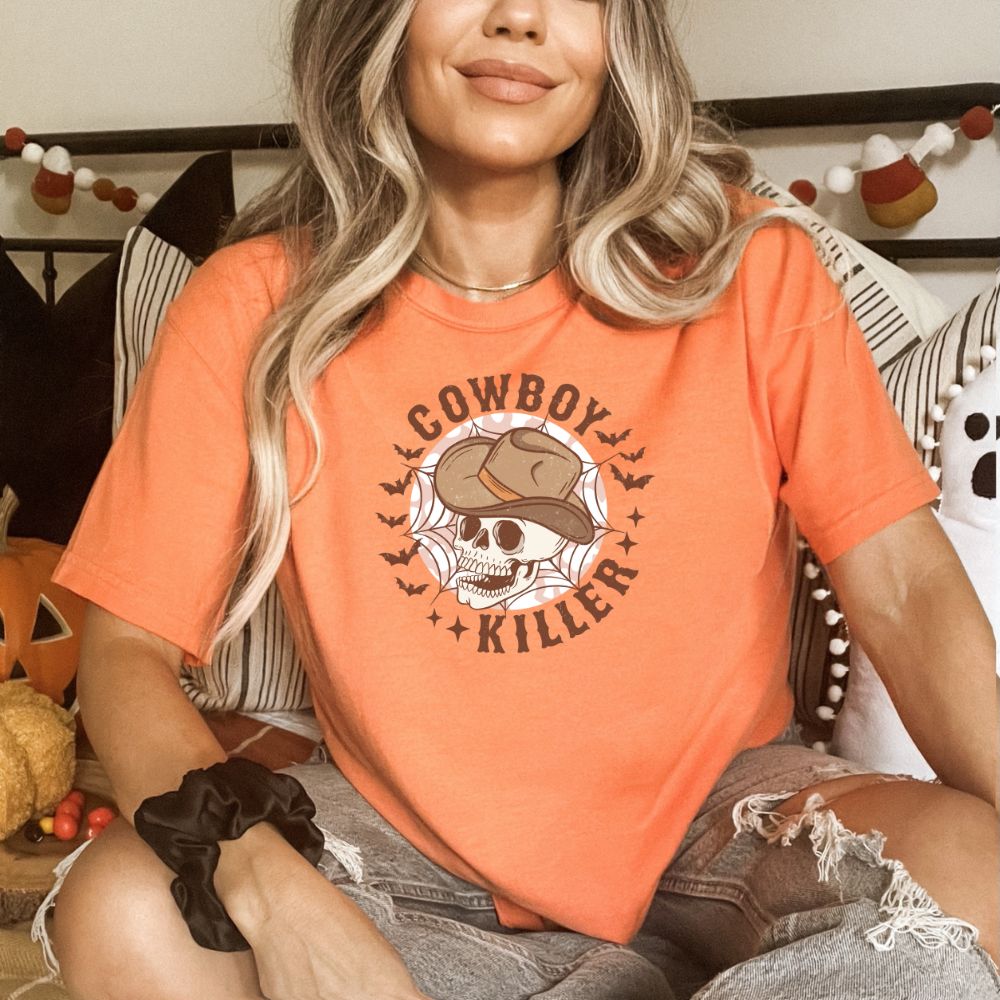 Cowboy Killer, Comfort Colors Halloween Shirt