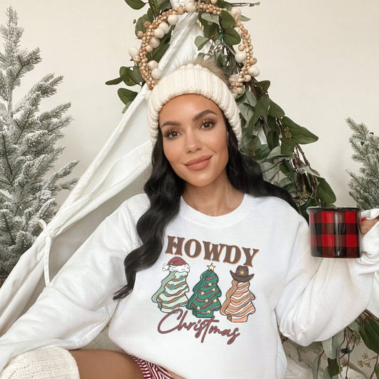 Howdy Christmas Western Themed Christmas Tree Sweater