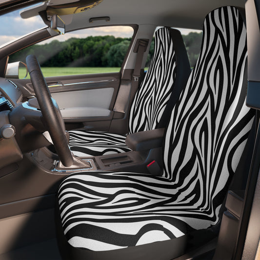 Zebra Print Car Seat Cover