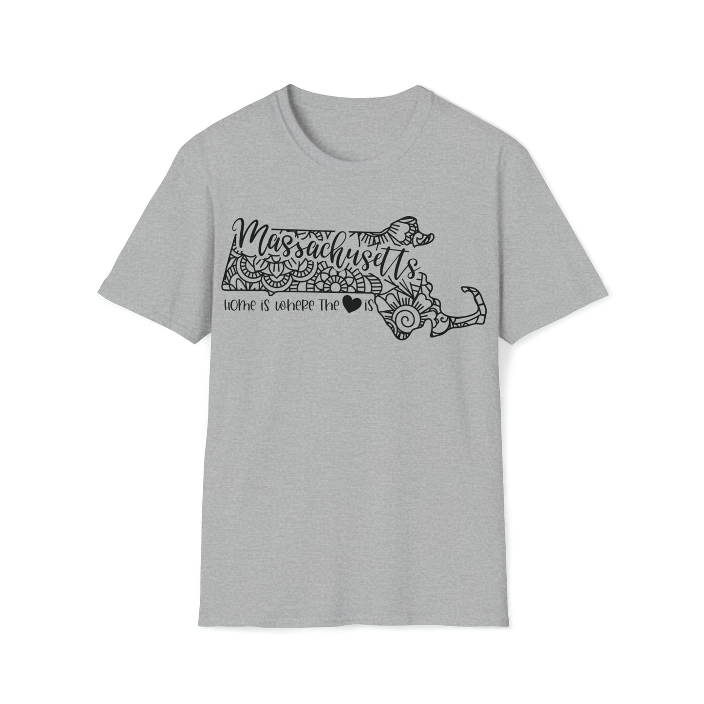 Massachusetts is Where the Heart is T-Shirt