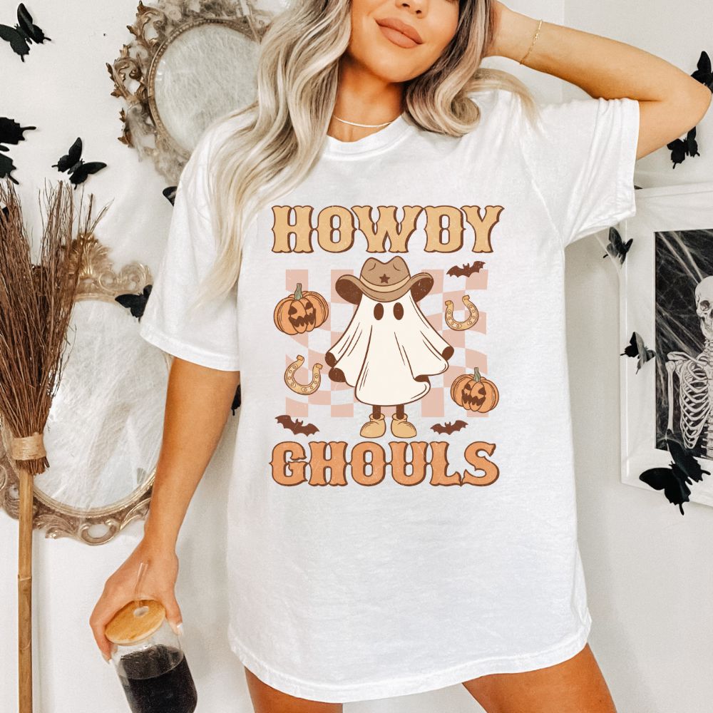 Howdy Ghouls Comfort Colors Halloween Shirt