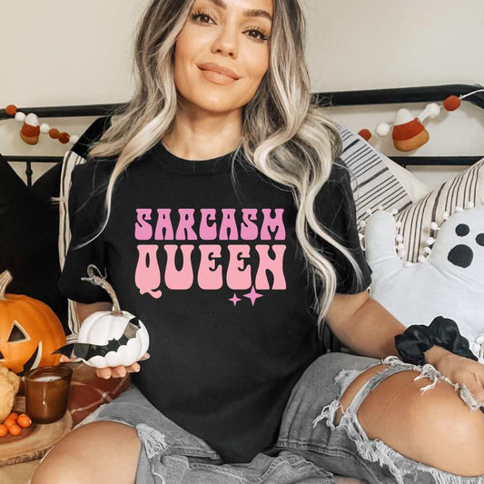 Sarcasm Queen Funny Sarcastic Shirt for Girls