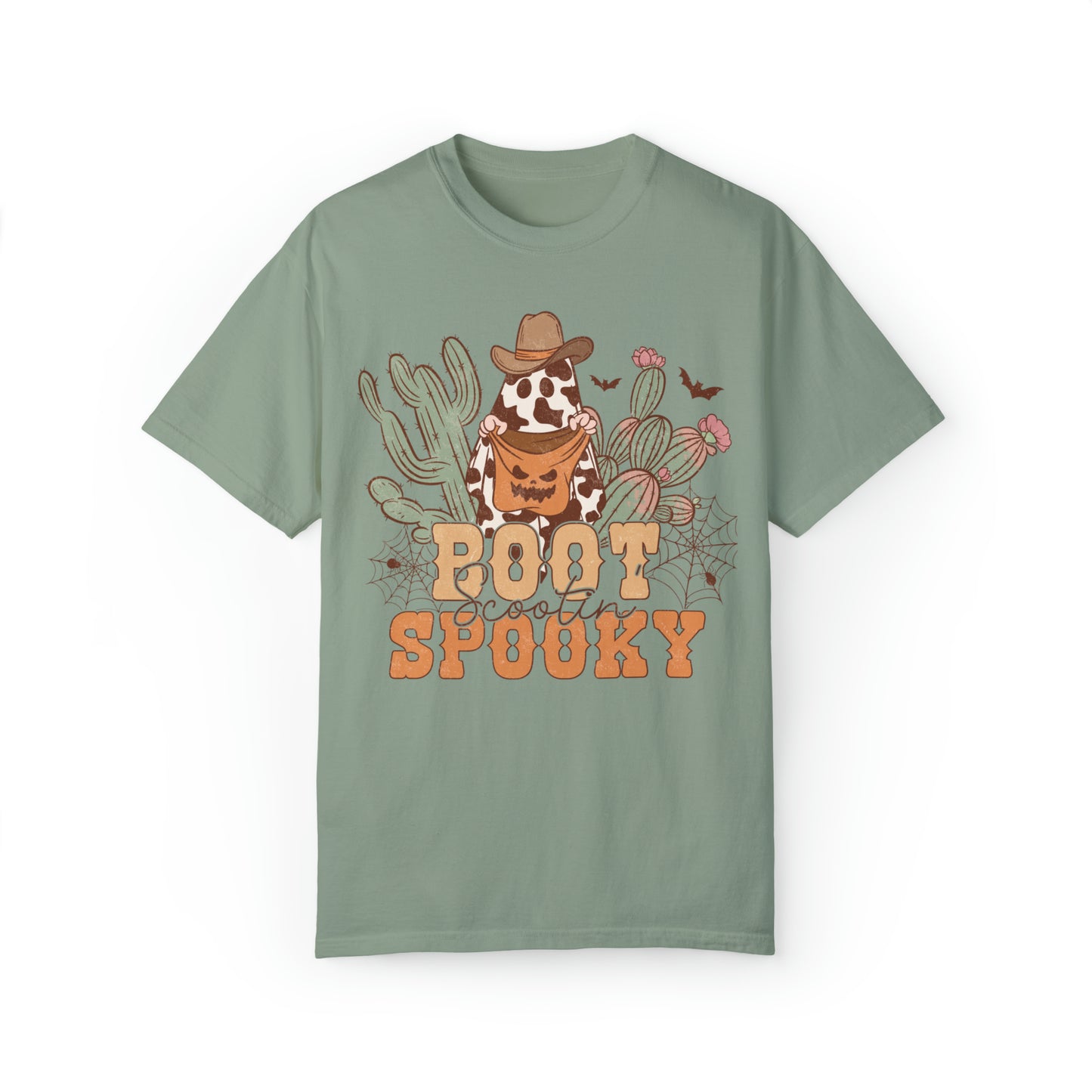 Comfort Colors Boot Scootin Spooky Country Western Halloween Shirt