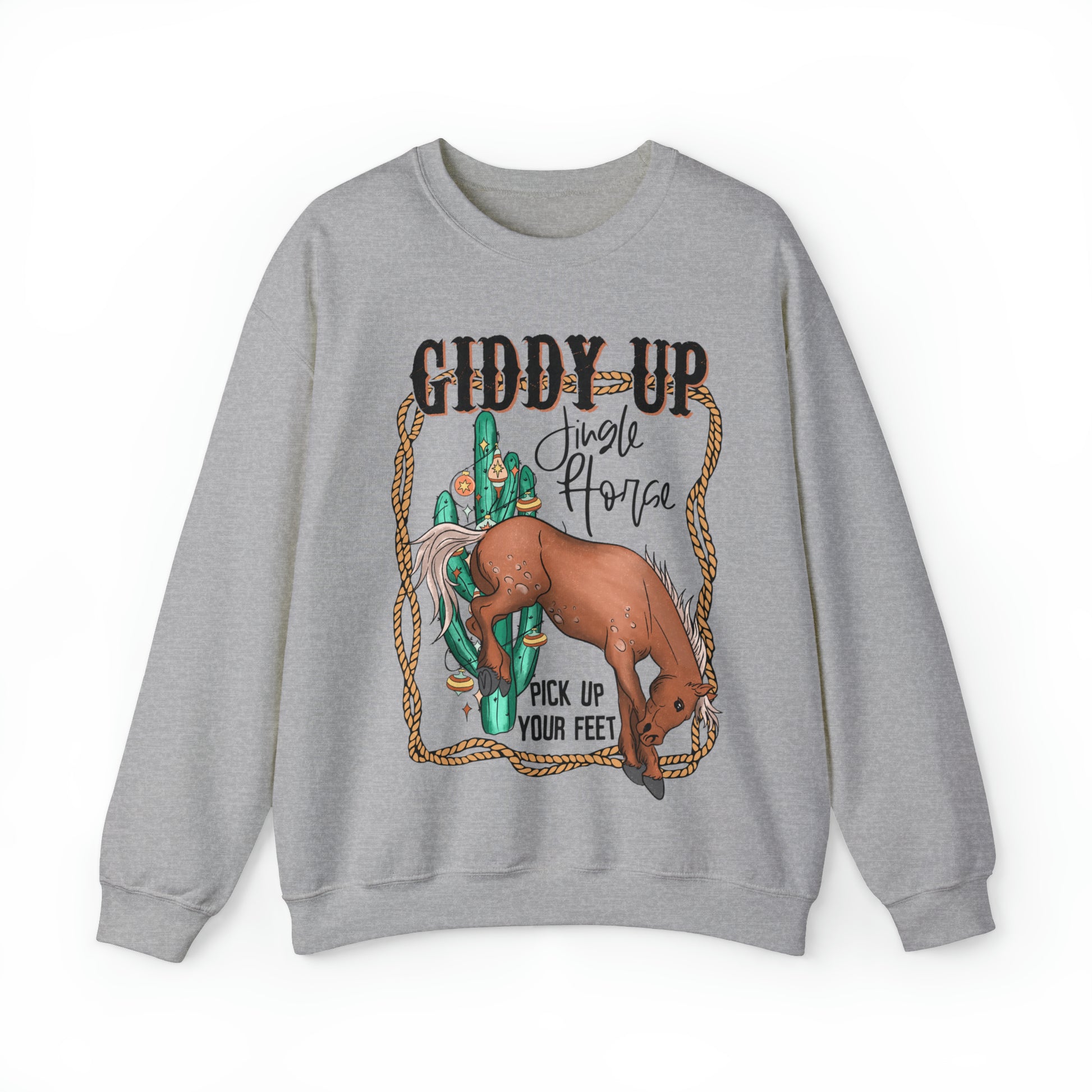 Giddy UP Western Themed Christmas Sweater