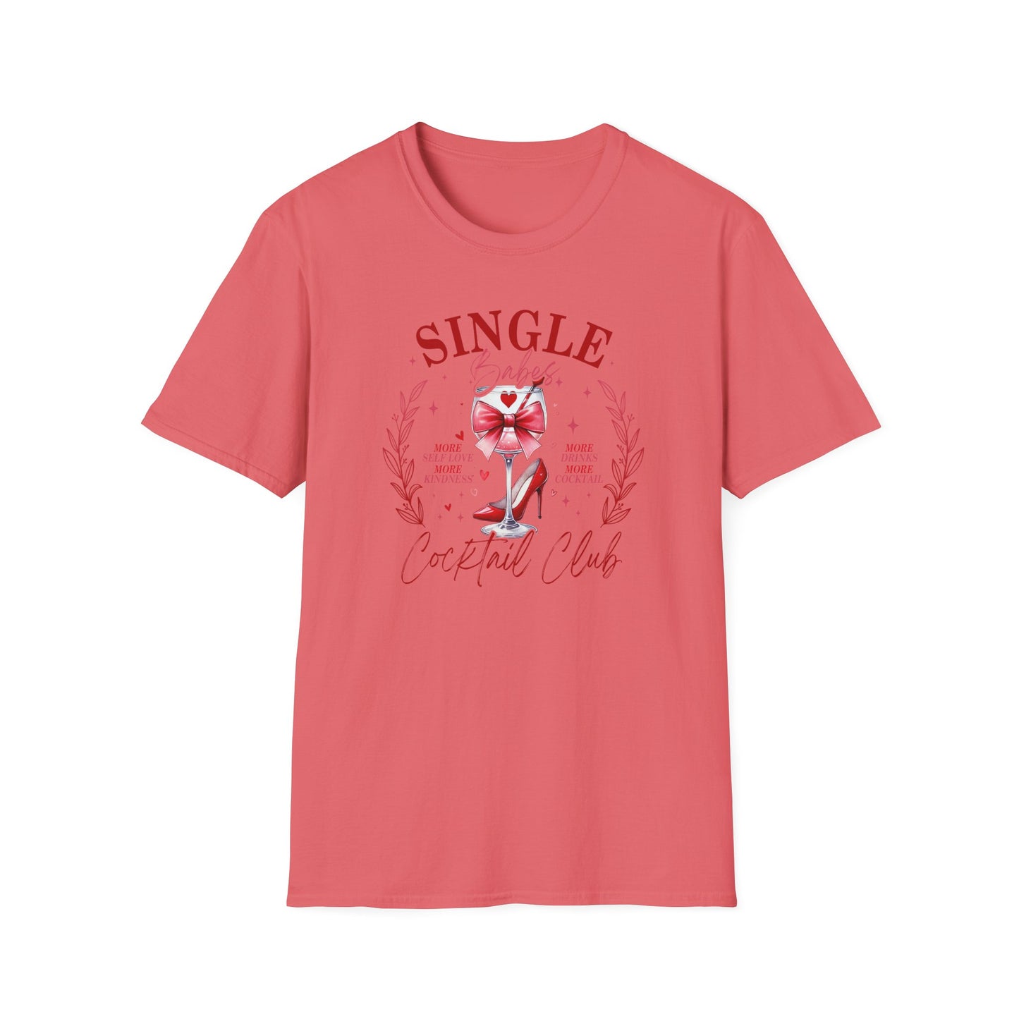 Single Babe's Cocktail Club Funny Valentine's Day Shirt