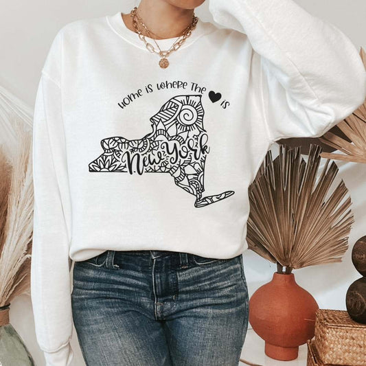 Home is Where the Heart is New York Sweatshirt