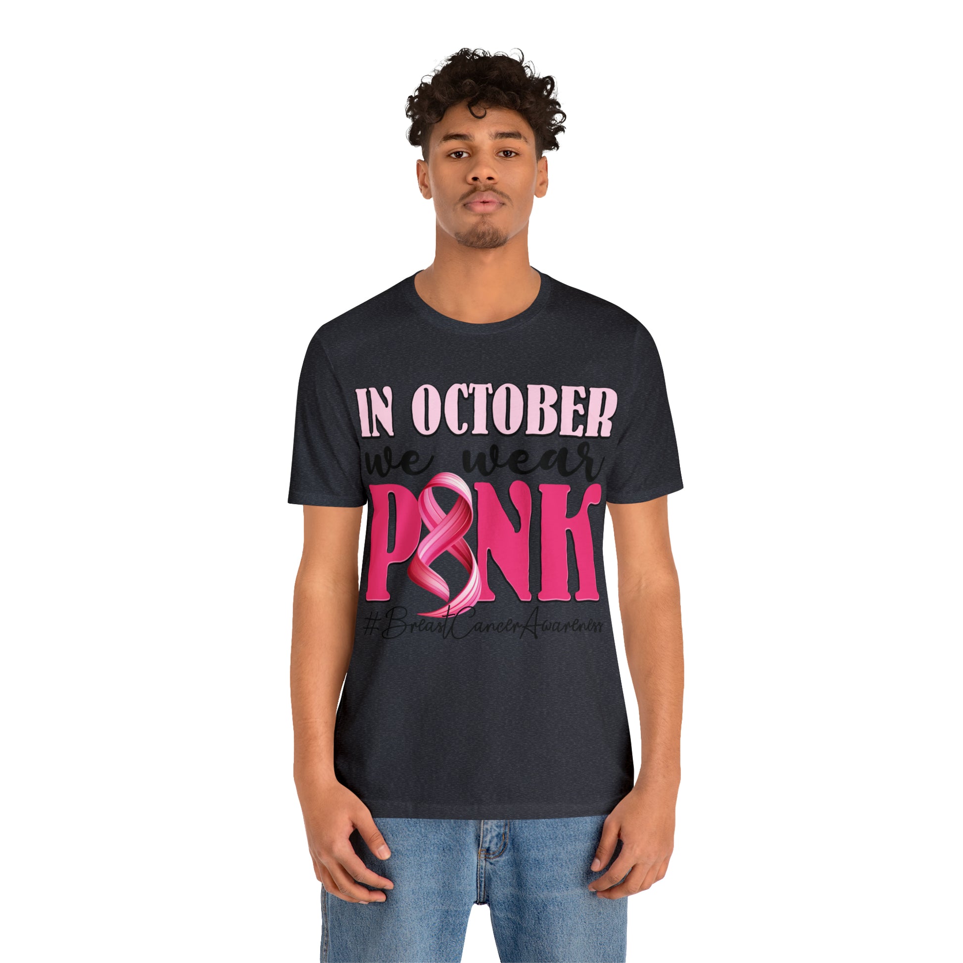 Copy of In October We Wear Pink Breast Cancer Awareness Shirt