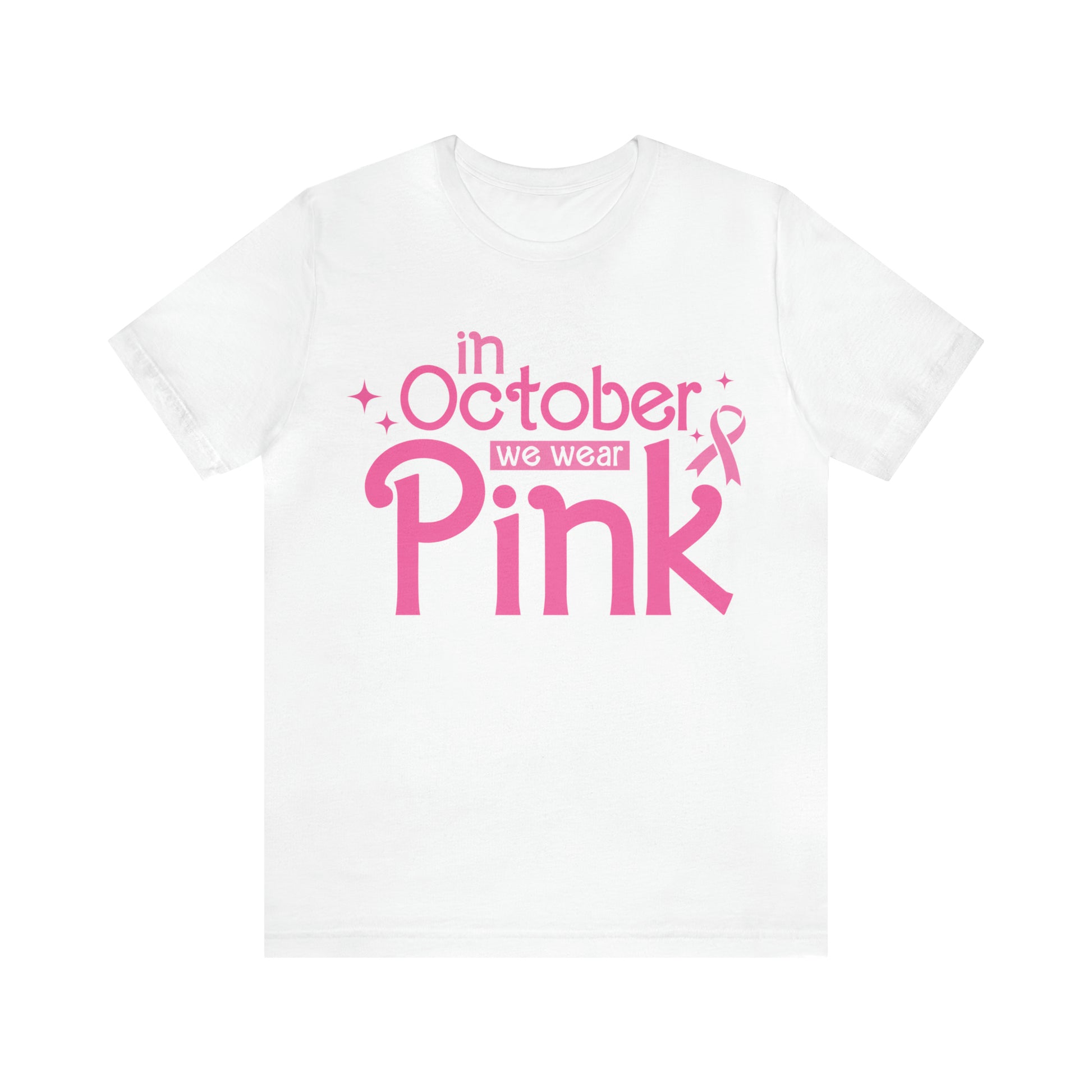 In October We Wear Pink Cancer Breast Cancer Shirt