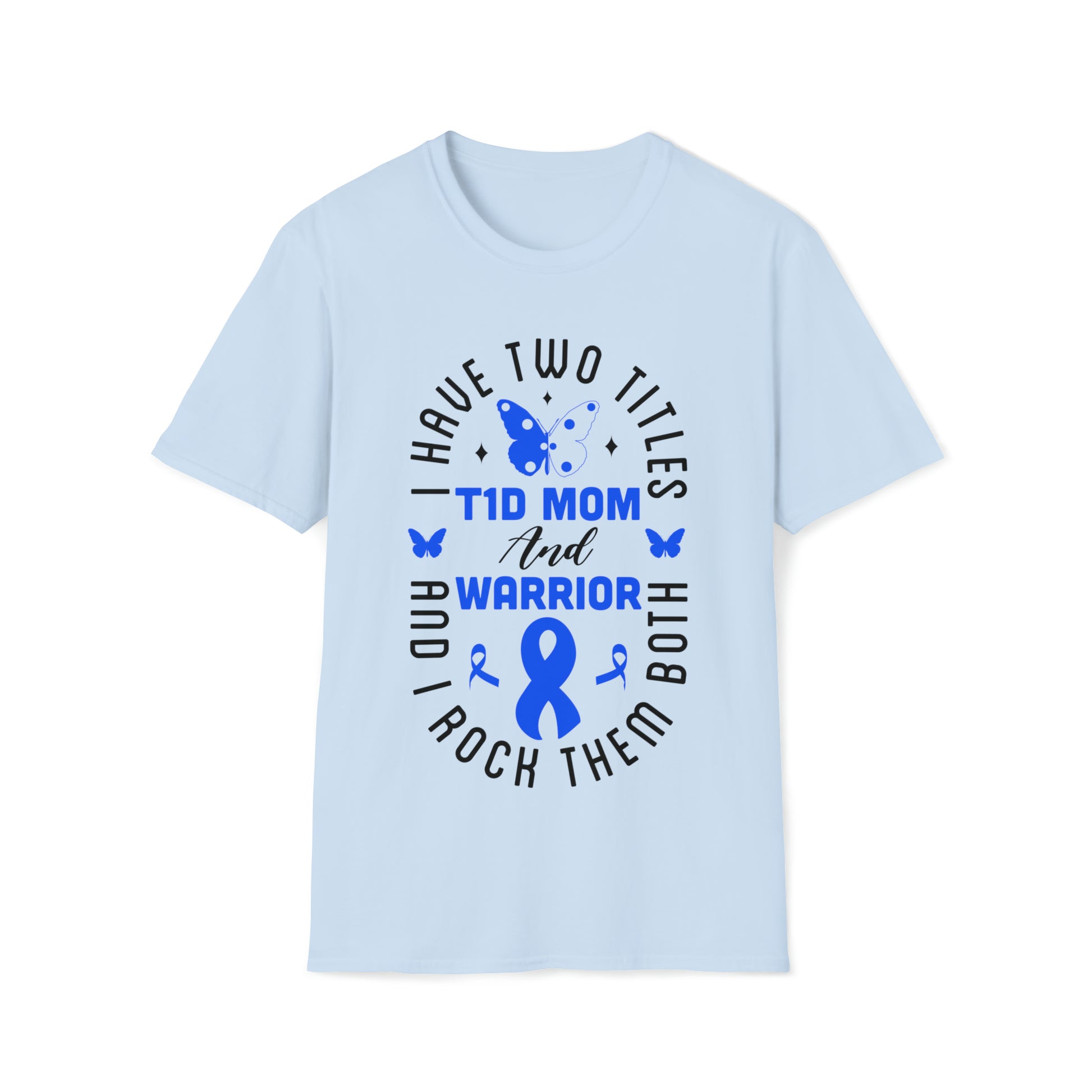 Type 1 Diabetes Mom and Warrior, Diabetes Awareness Shirt
