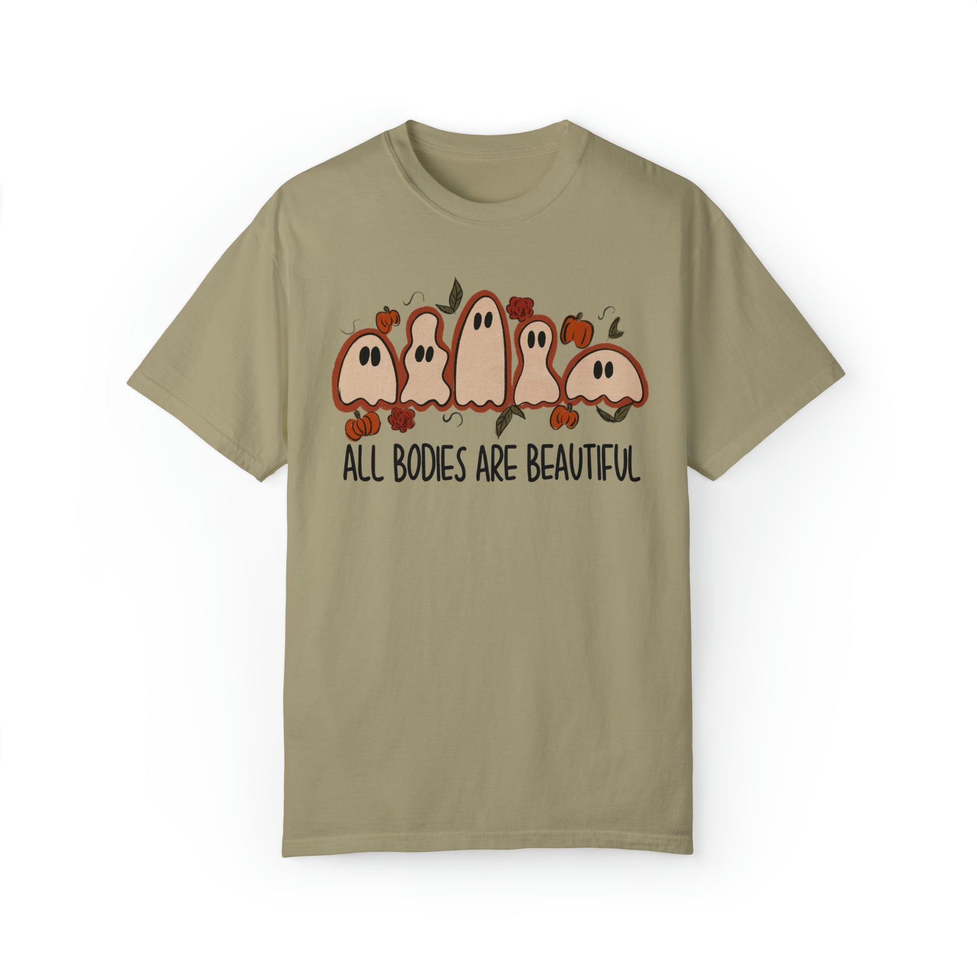 All Bodies are Beautiful Comfort Colors Halloween Ghost Shirt