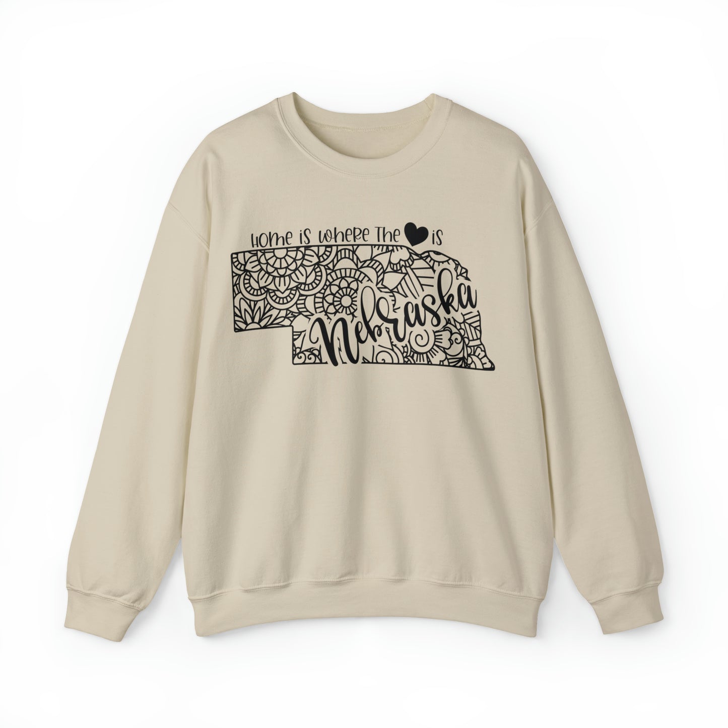 Home is Where the Heart is Nebraska Sweatshirt