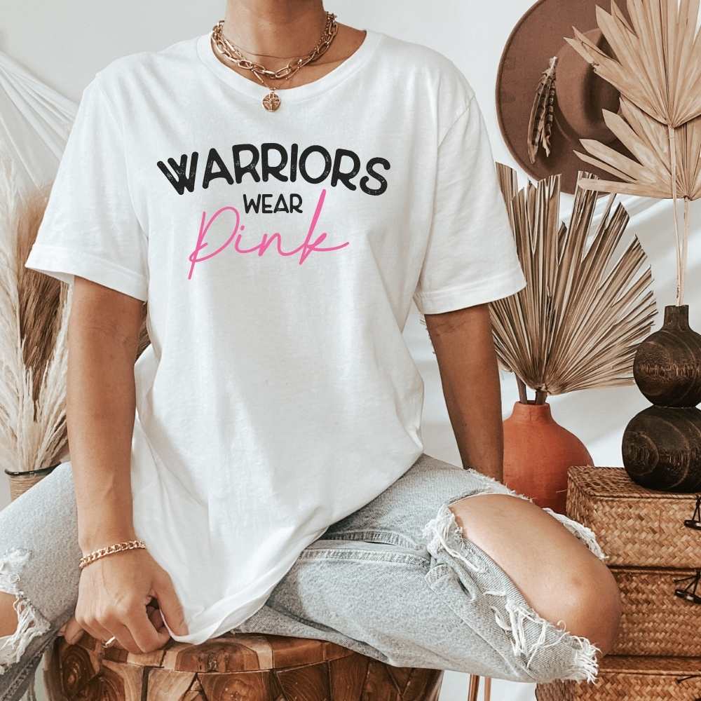 Warriors Wear Pink Breast Cancer Awareness Shirt